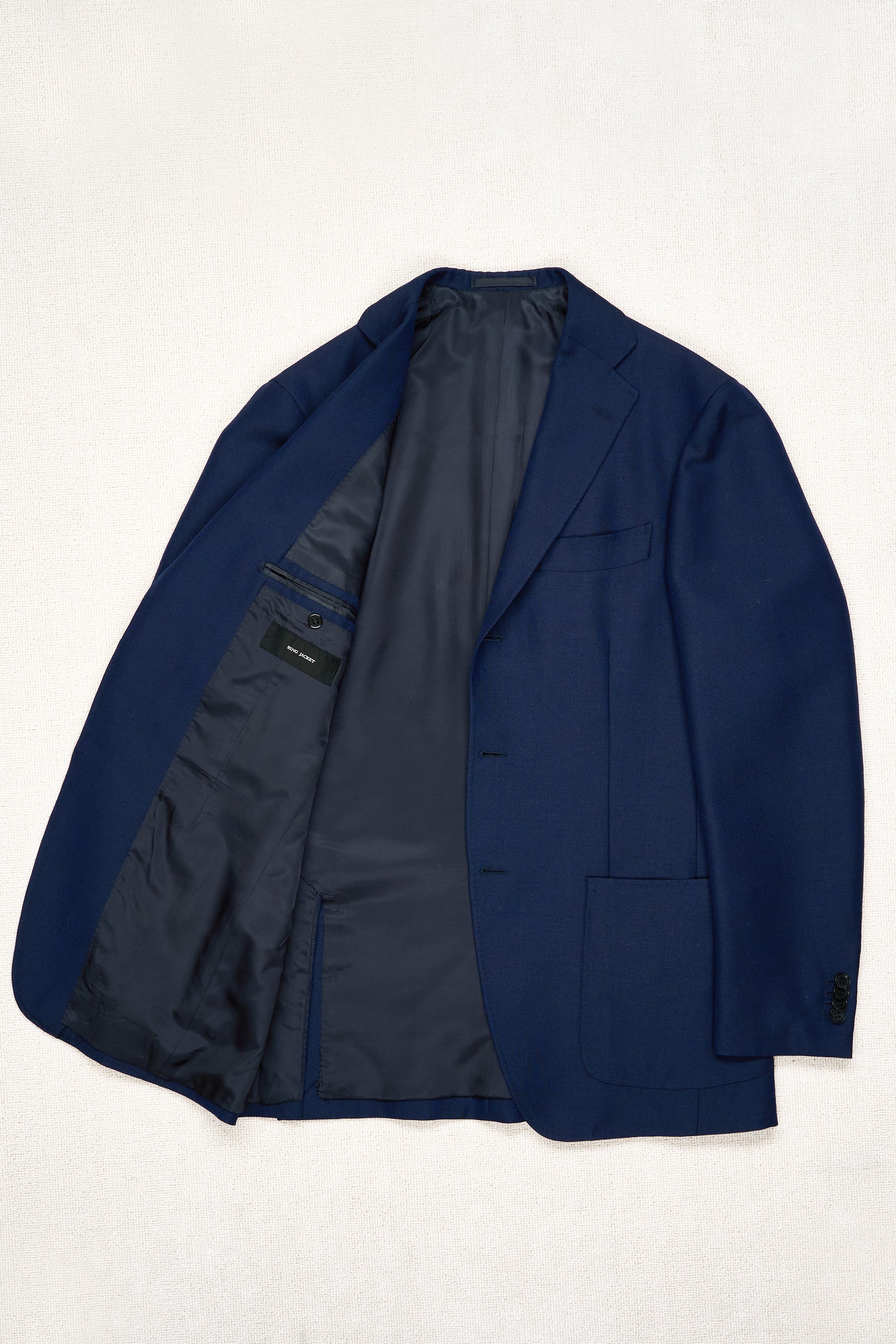 Ring Jacket 184 Navy Wool/Mohair 3-Ply Sport Coat