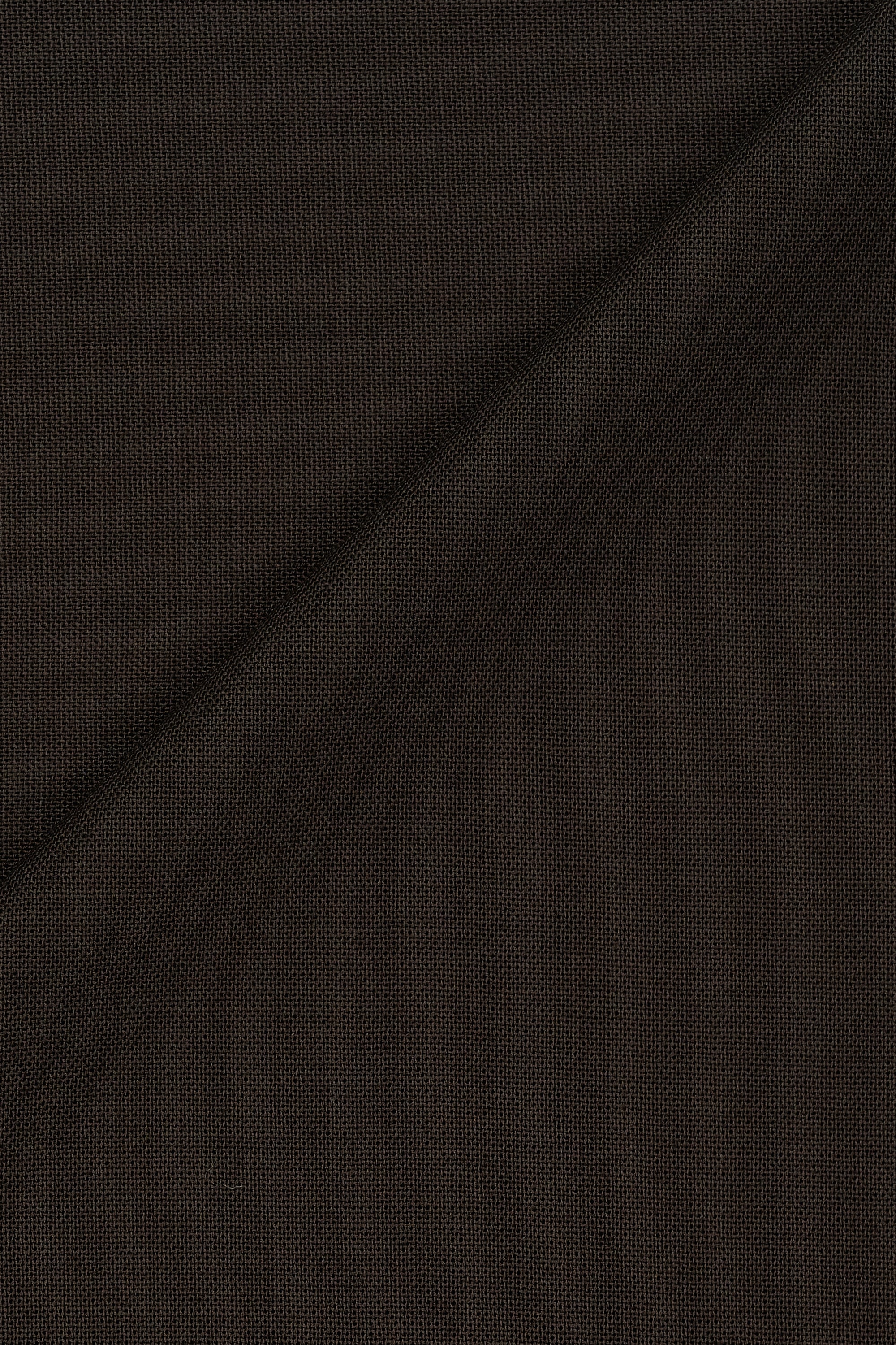 Vitale Barberis Canonico Dark Brown 4 Ply Tropical Wool Cloth - 3m