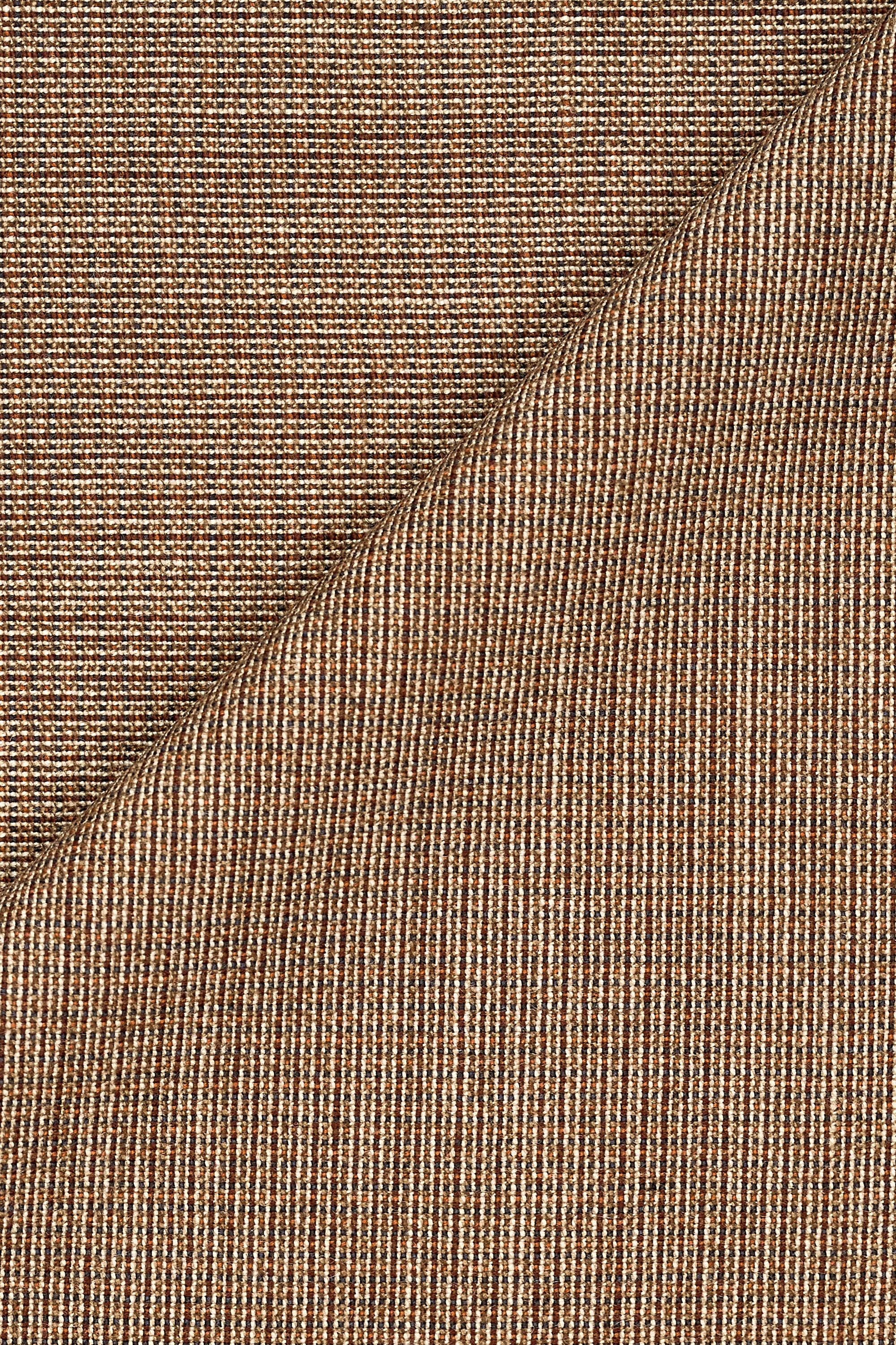 Dormeuil 7568 Brown Wool Sportex Cloth - 4m