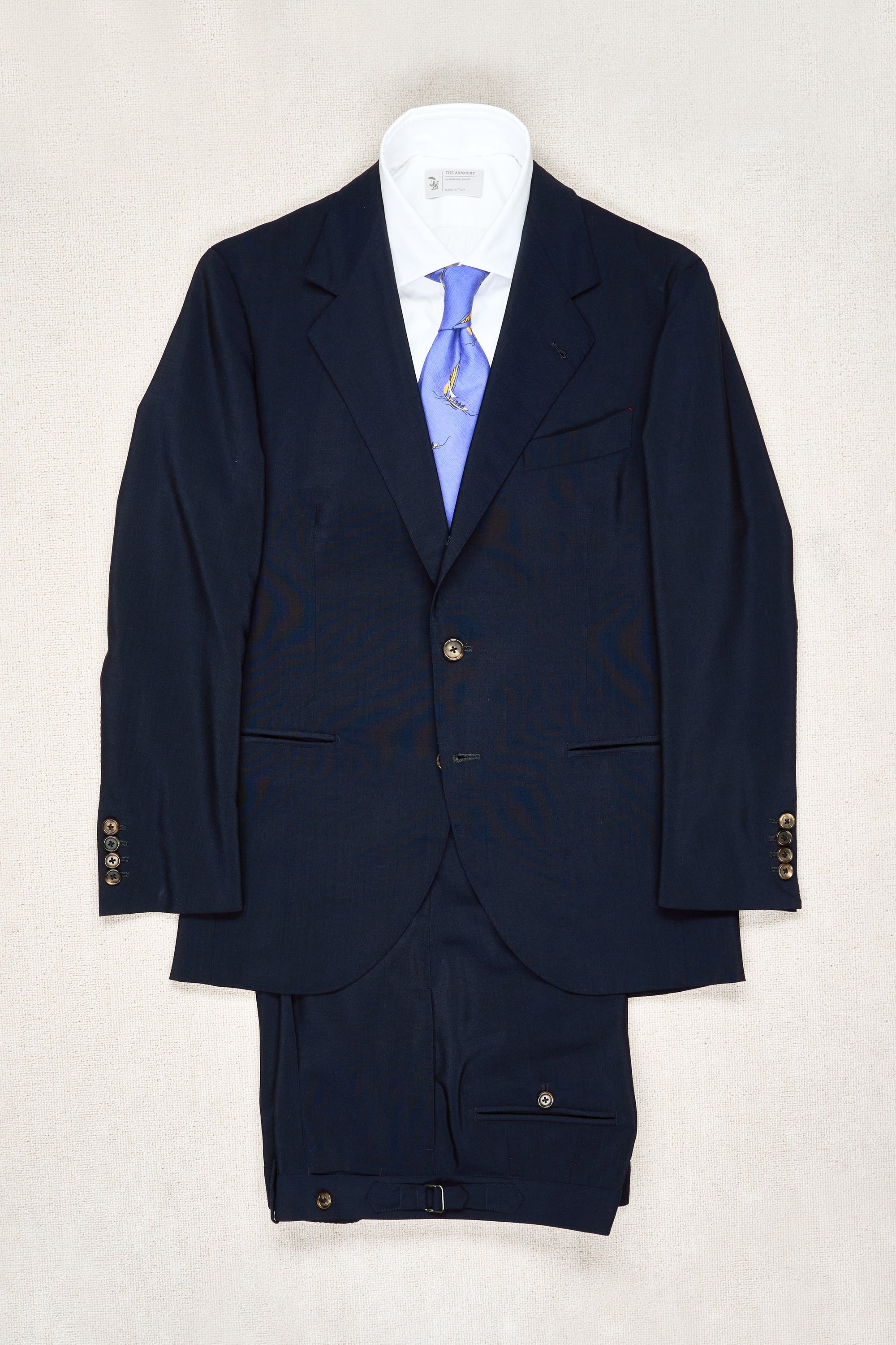 Prologue Navy Mohair Wool Suit