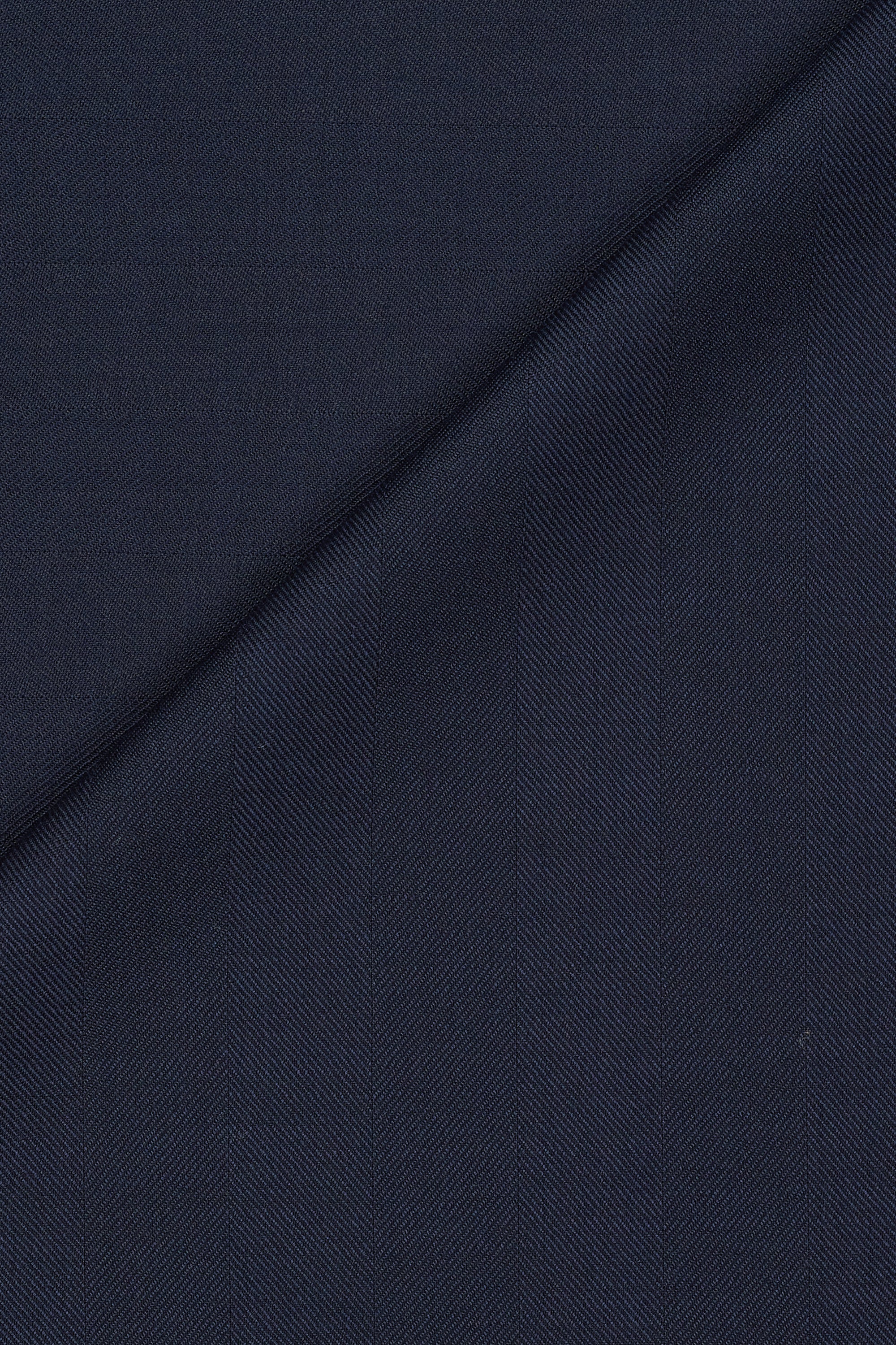 Carlo Barbera 2500U 2-5 Navy Herringbone Wool Cloth - 2m