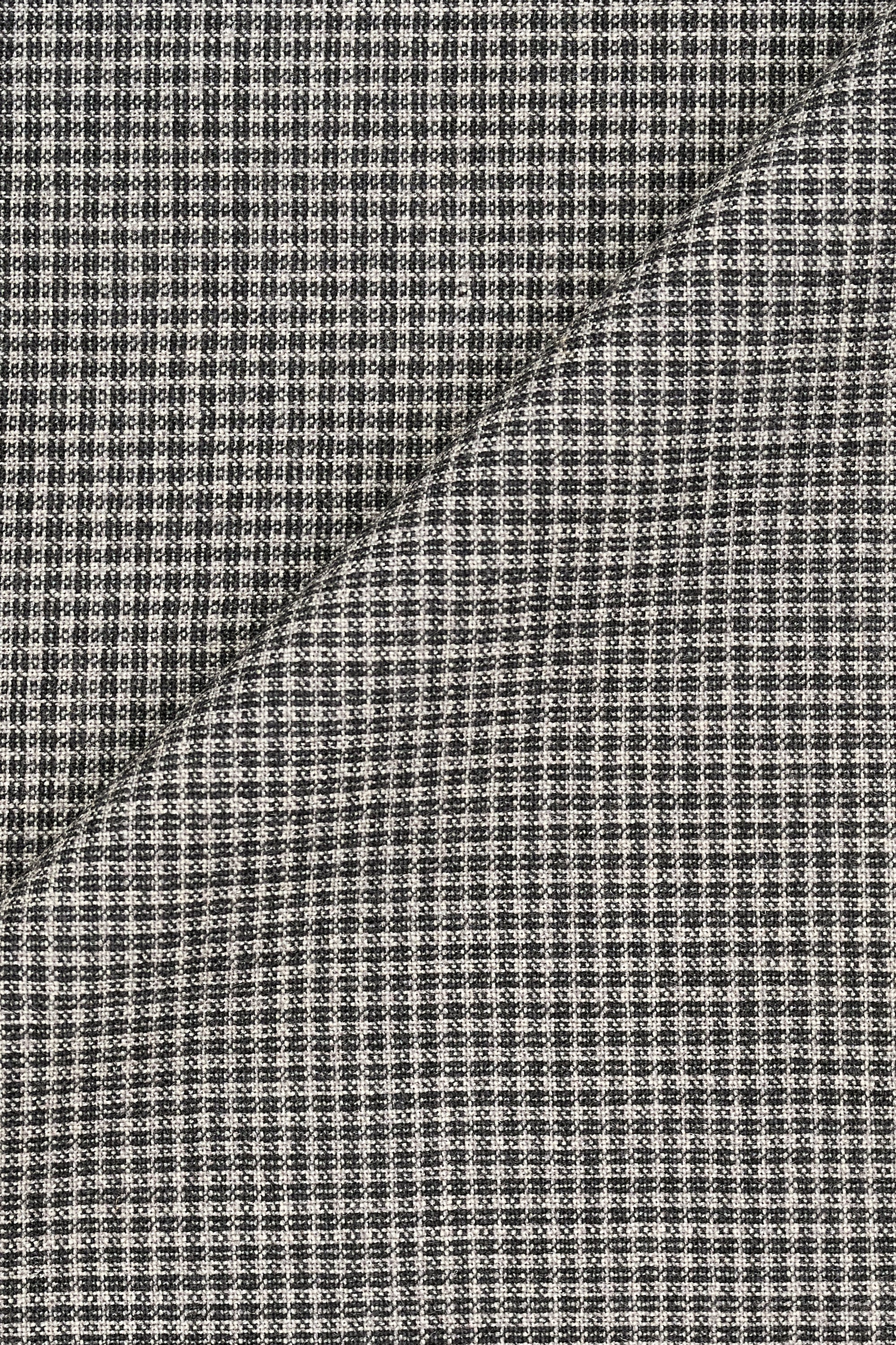 Dormeuil 6509 Grey Wool Weave Cloth - 1.5m