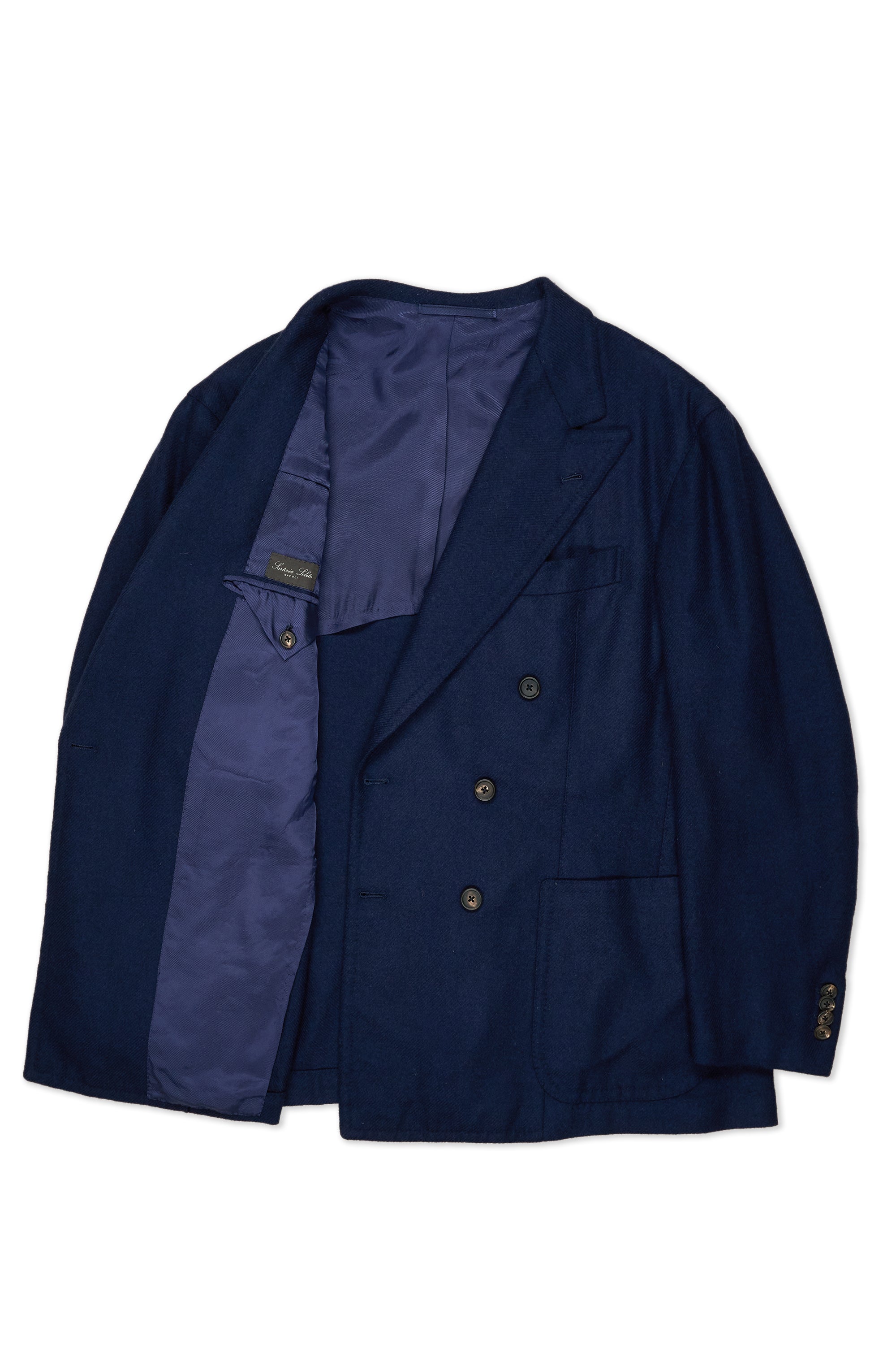 Sartoria Solito Navy Twill Wool DB Sport Coat