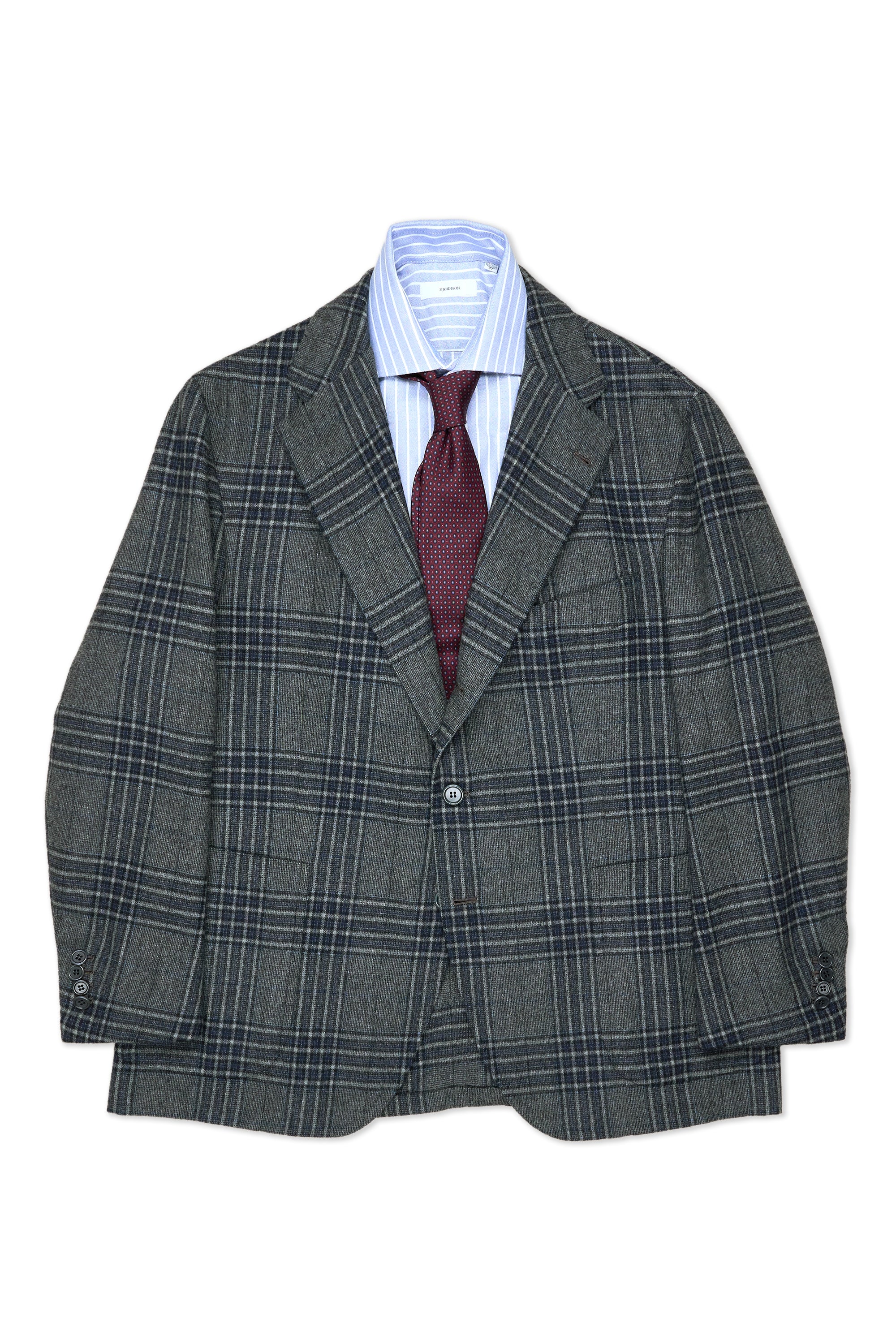 Orazio Luciano Grey/Navy/Black Check Wool Sport Coat