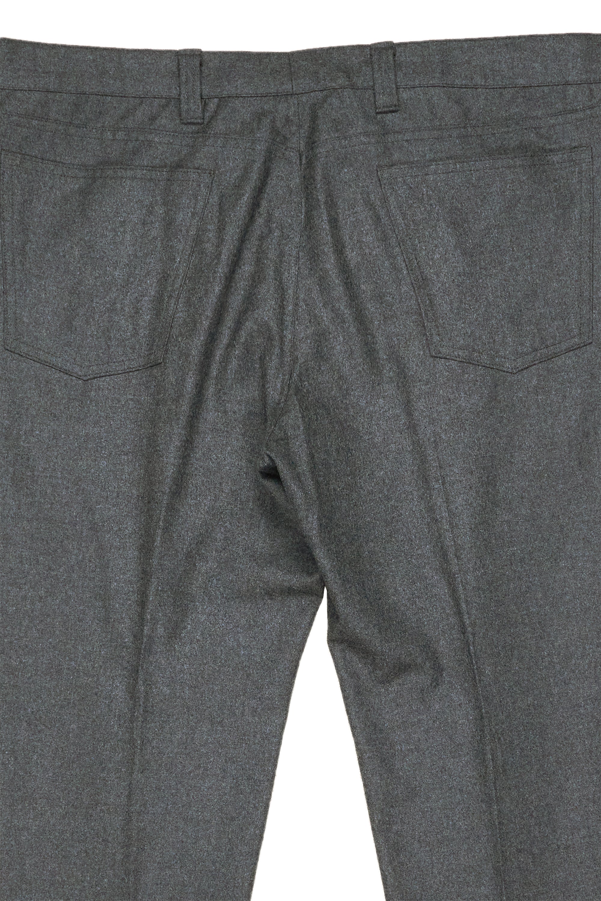 Grey Flannel Wool Trousers