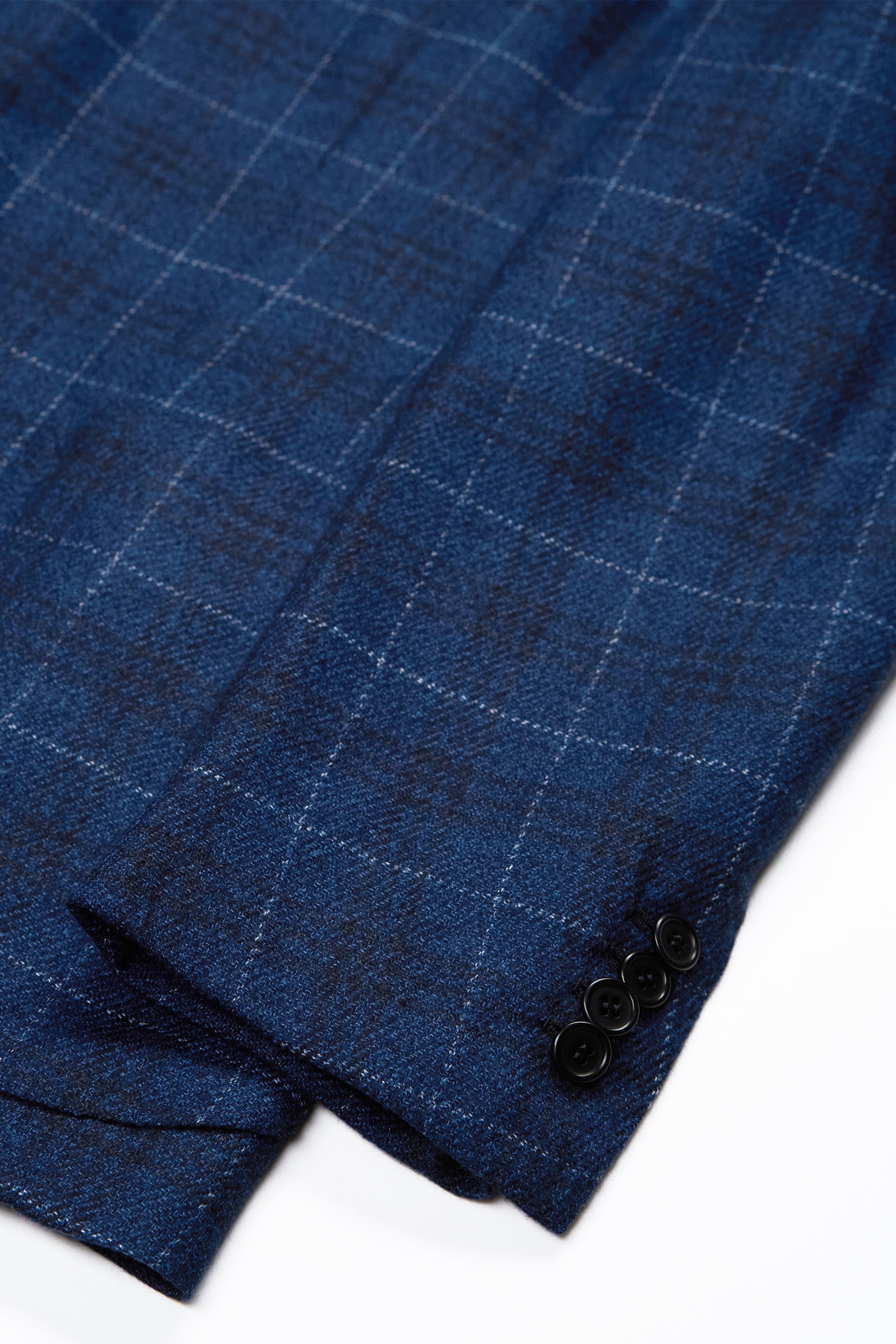 Orazio Luciano Navy/Black/White Check Wool Sport Coat