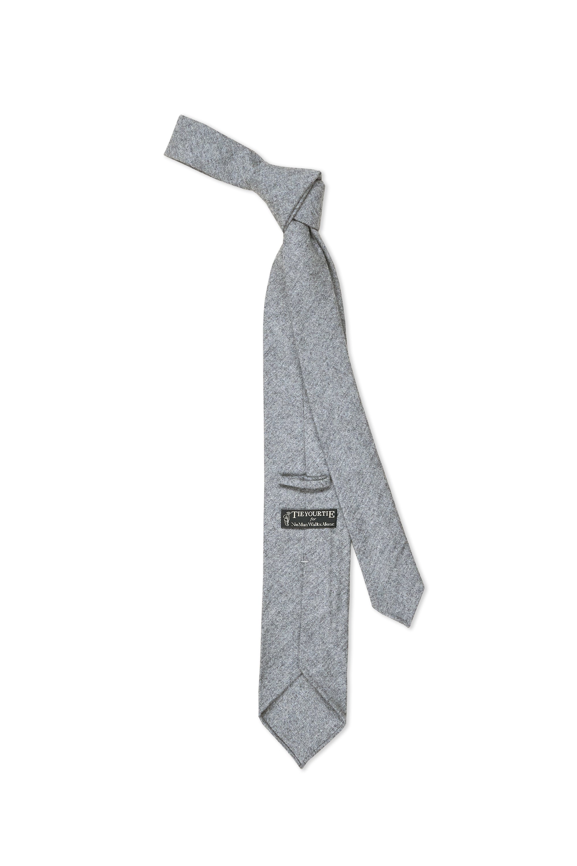 Tie Your Tie Grey Wool Cashmere Tie