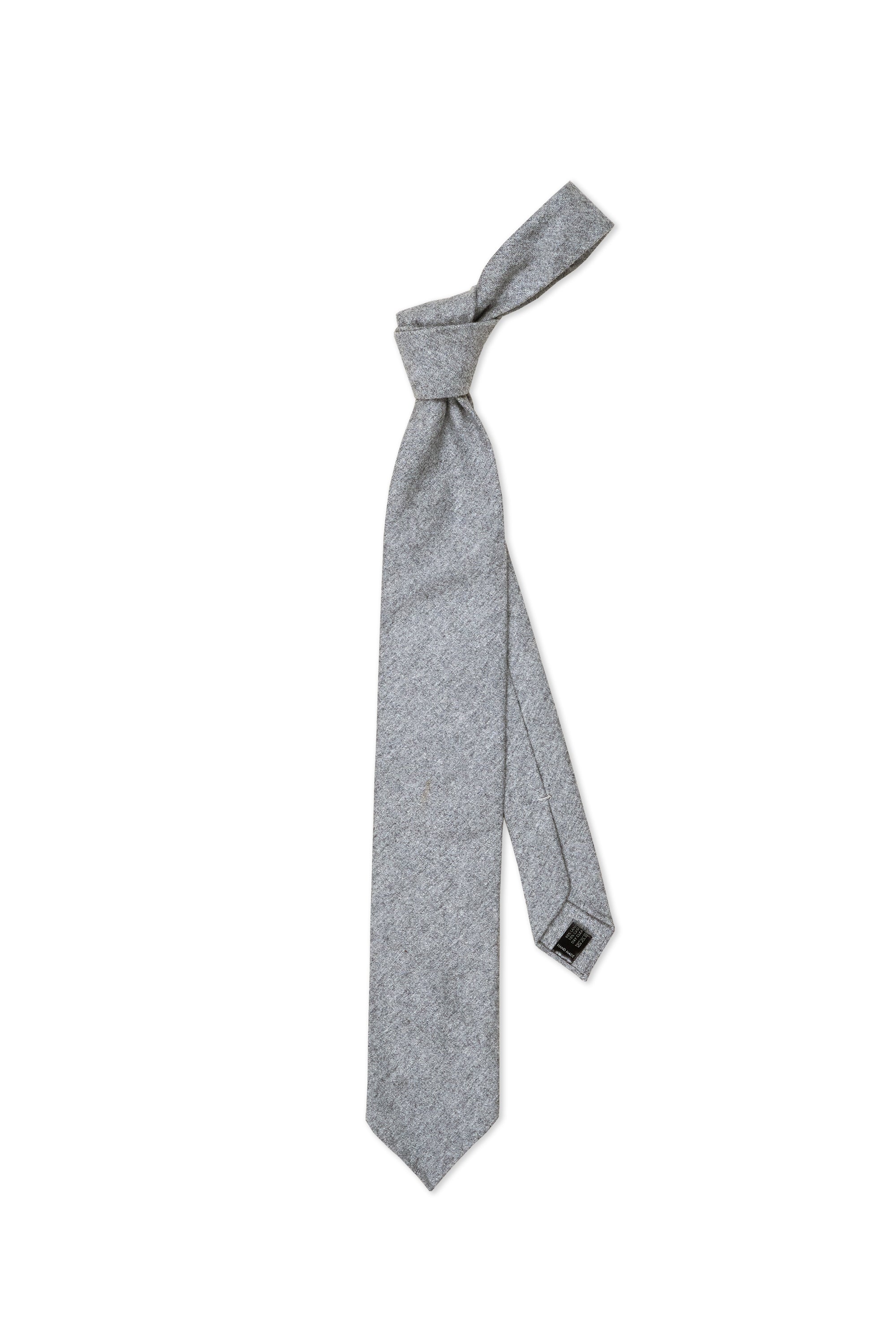 Tie Your Tie Grey Wool Cashmere Tie