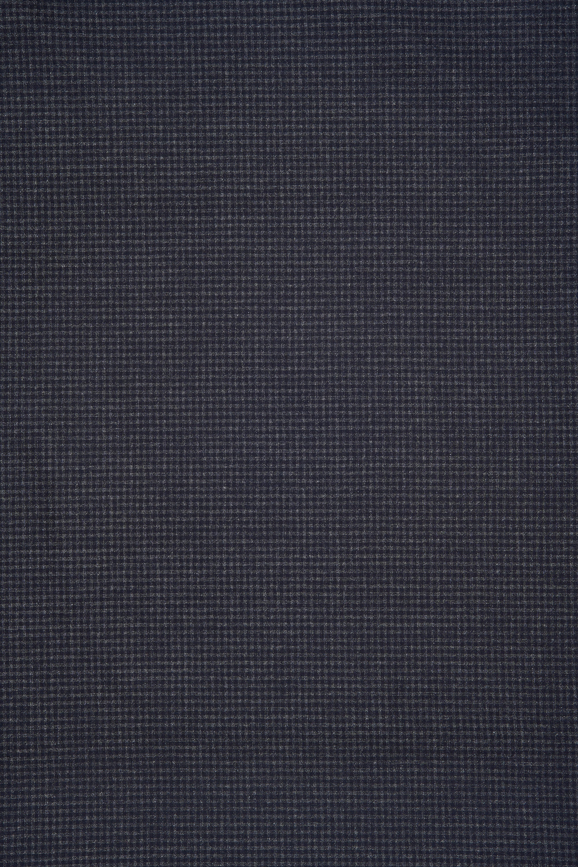Loro Piana Navy Check Wool Cloth - 3m