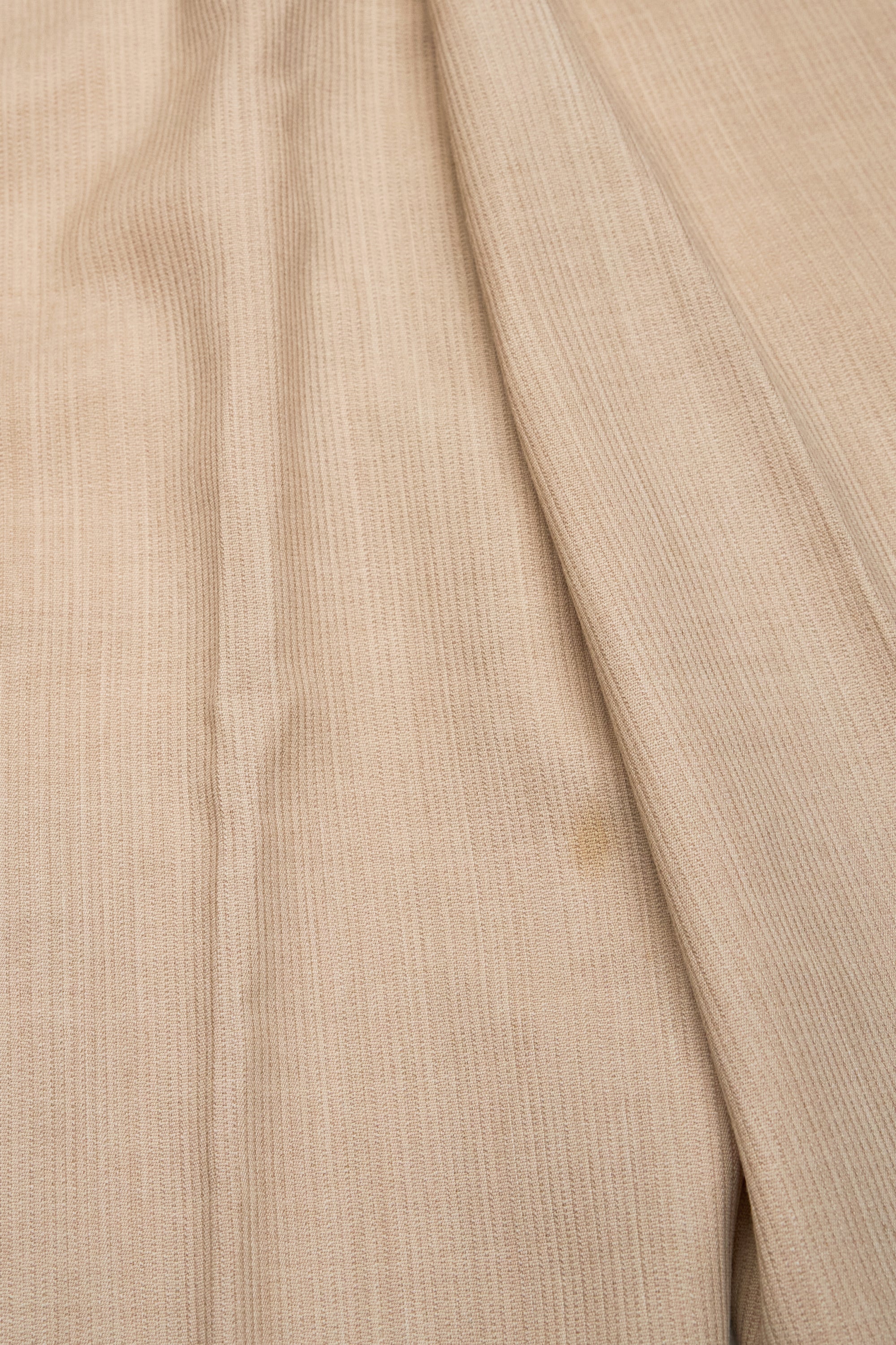 Ambrosi Napoli Beige Wool Single-Pleat Trousers Bespoke