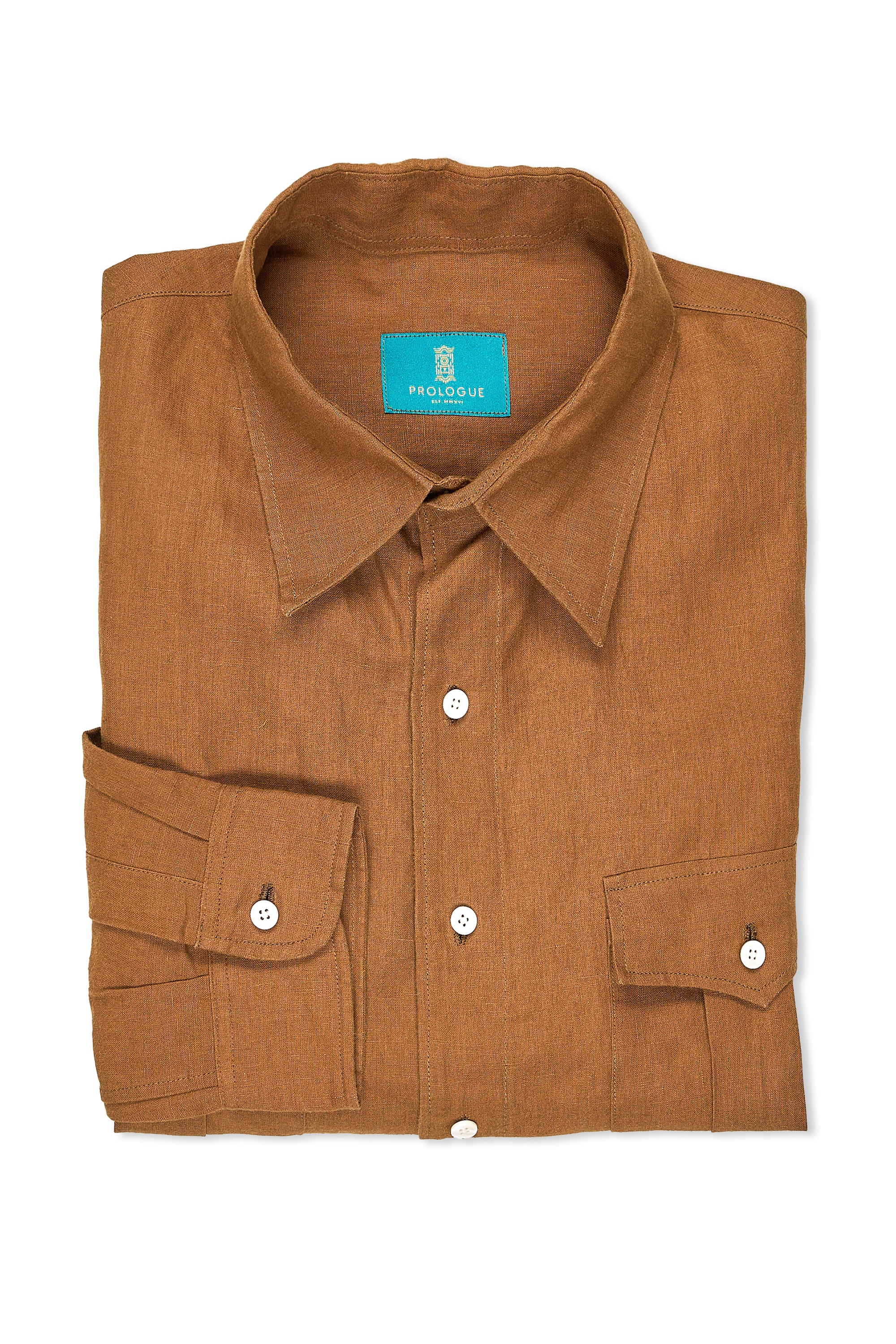 Prologue Brown Linen Shirt