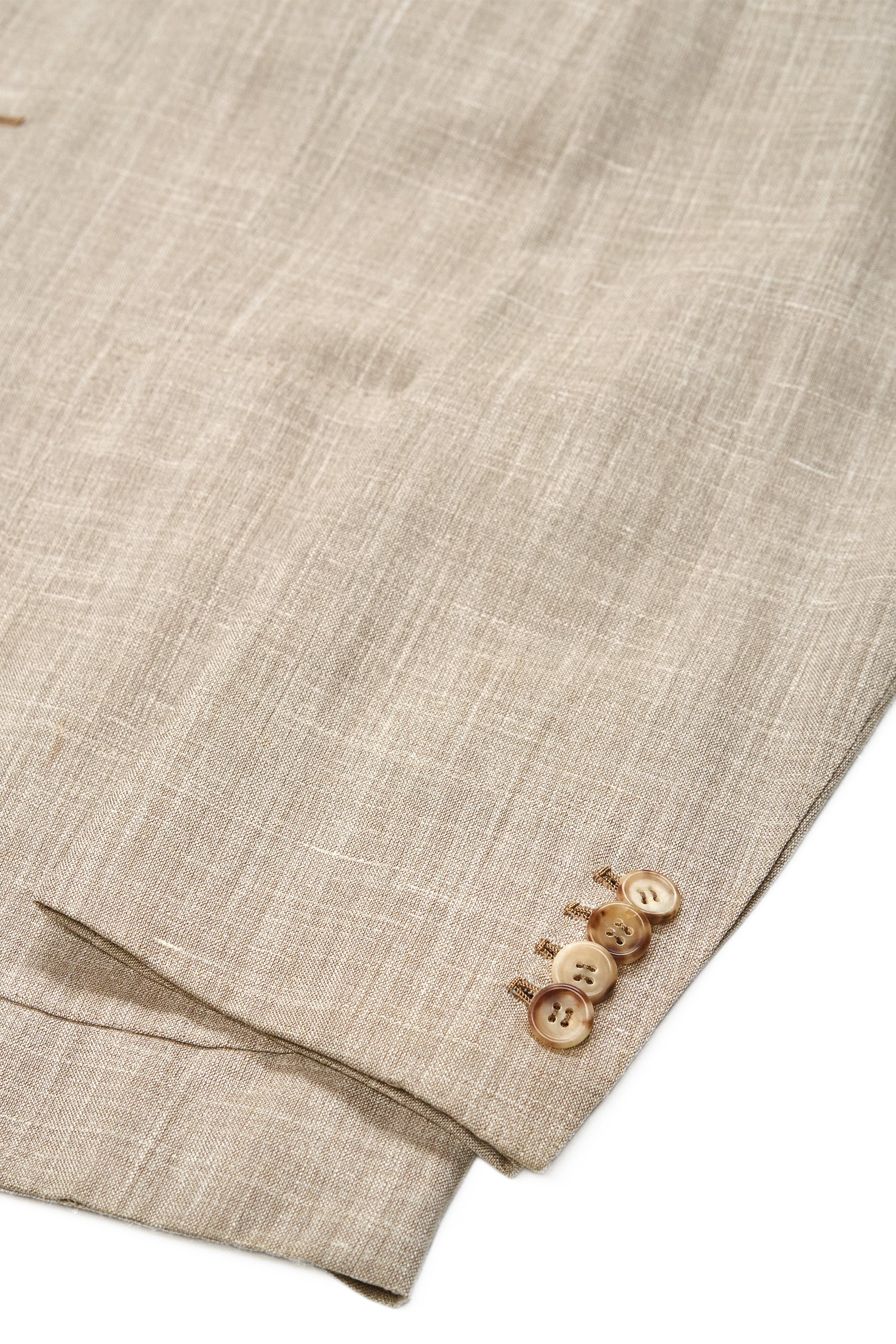 Orazio Luciano Beige Wool/Silk/Linen Suit