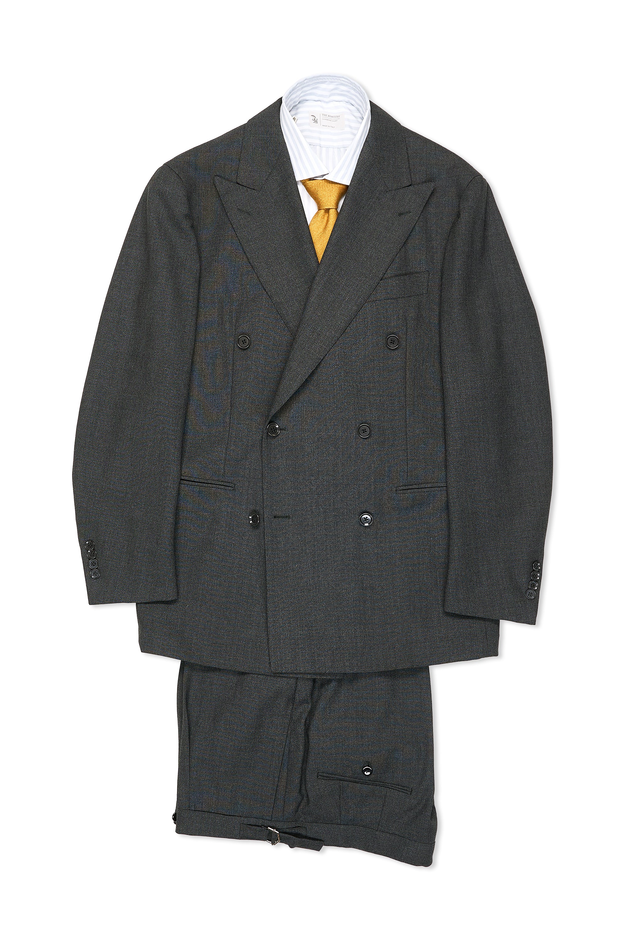 Ring Jacket AMJ06 Charcoal Wool DB Suit