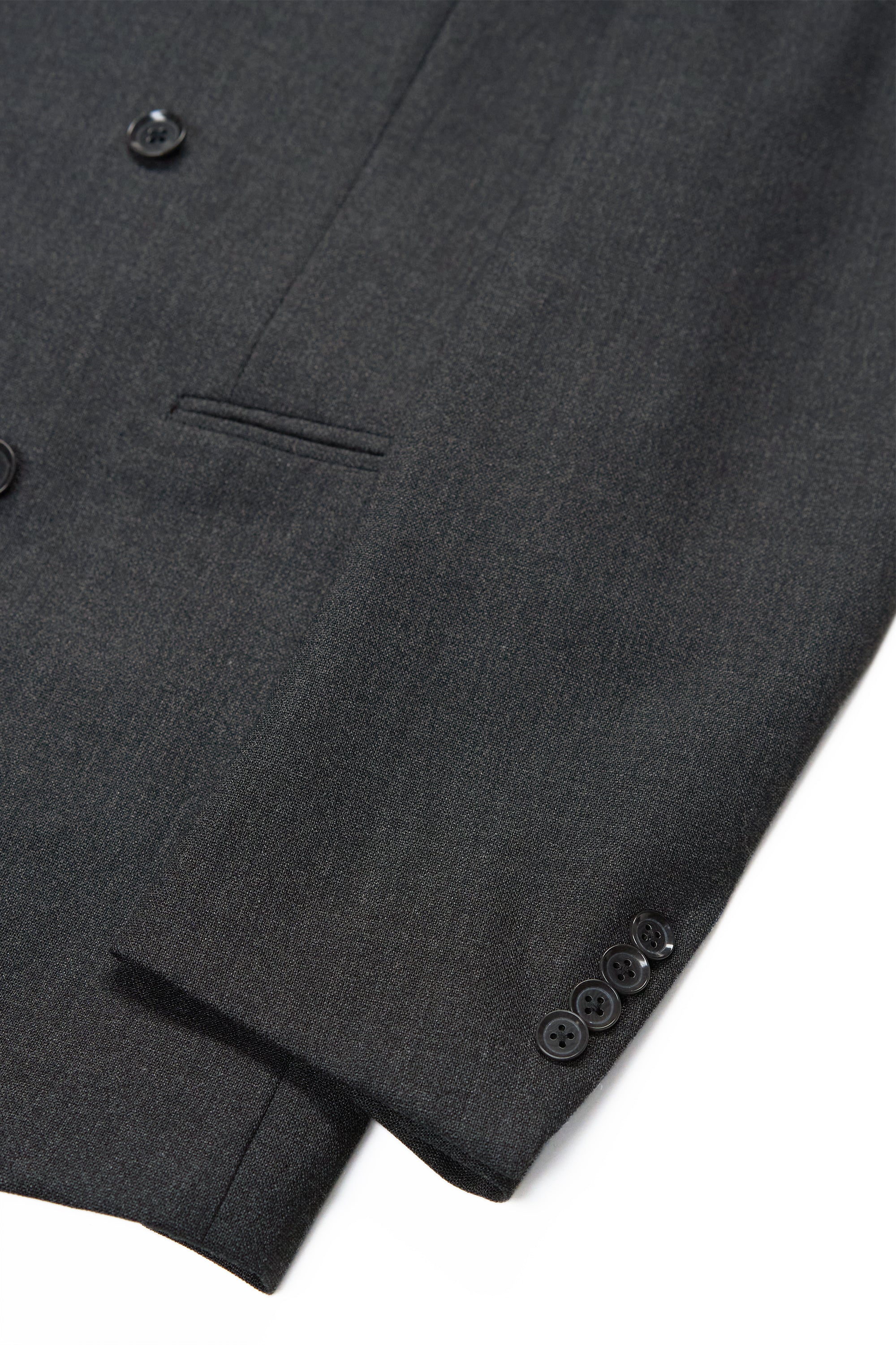 Ring Jacket AMJ06 Charcoal Wool DB Suit