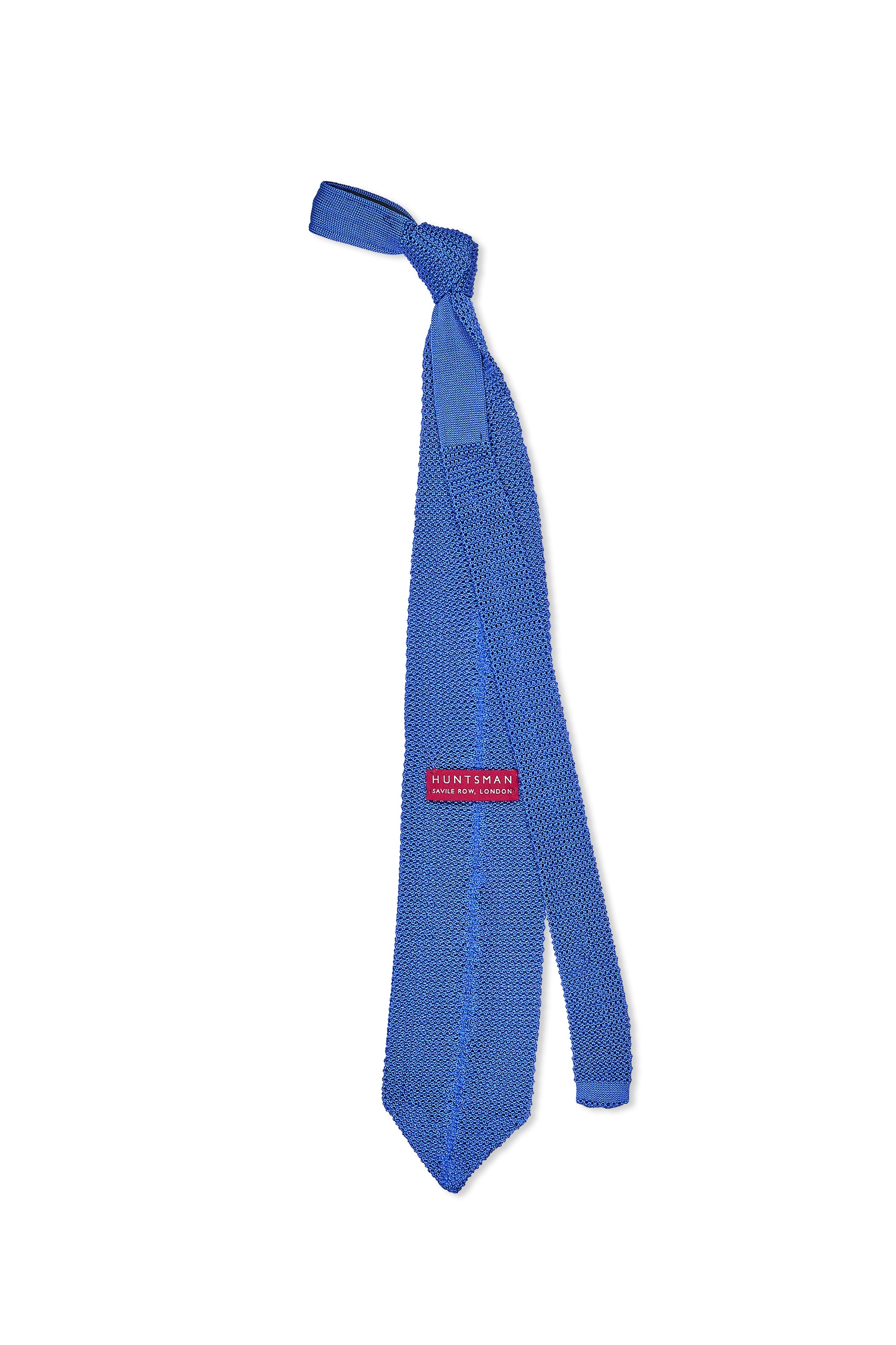 Huntsman Blue Knit Silk Tie