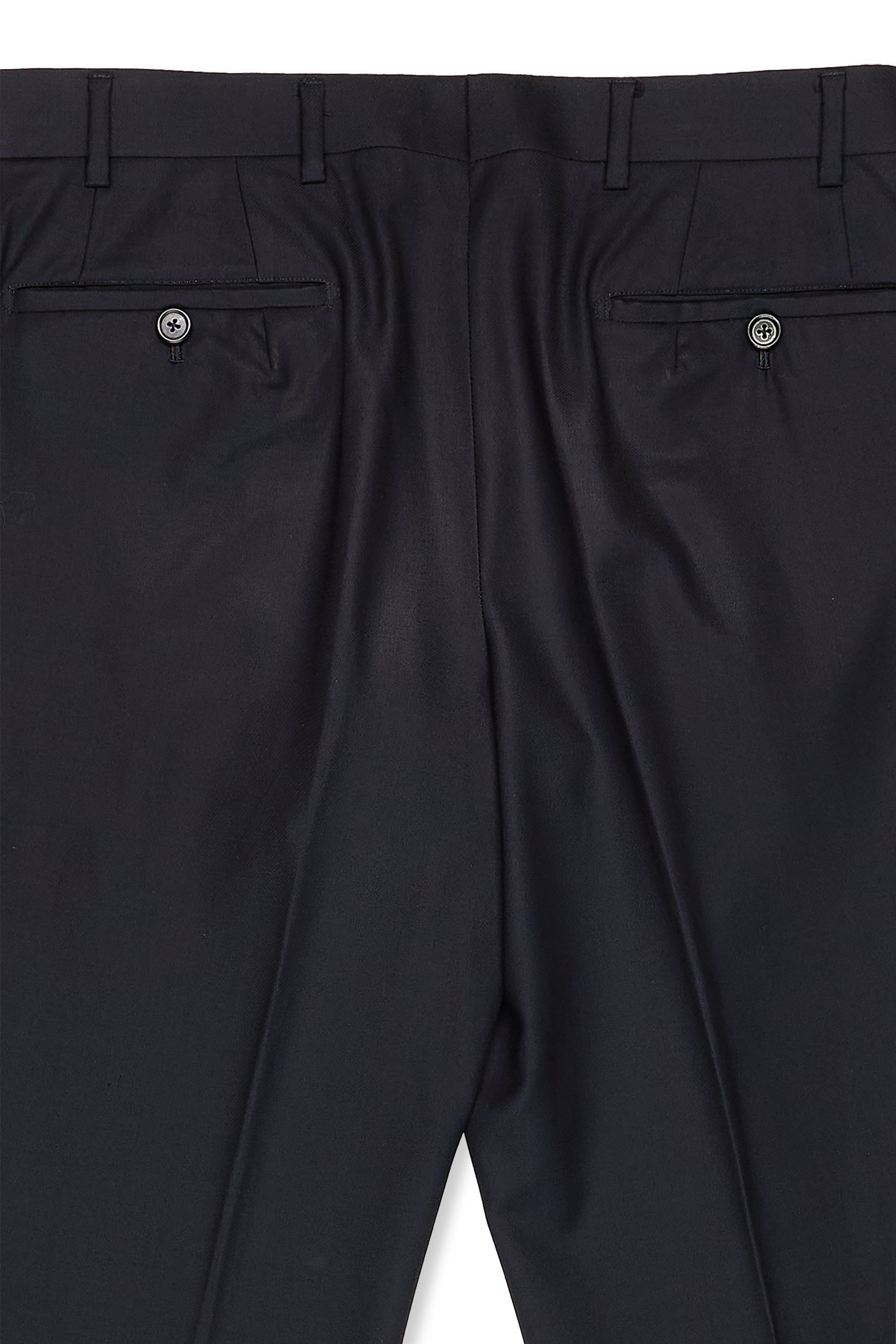 Ascot Chang Navy Wool Trousers