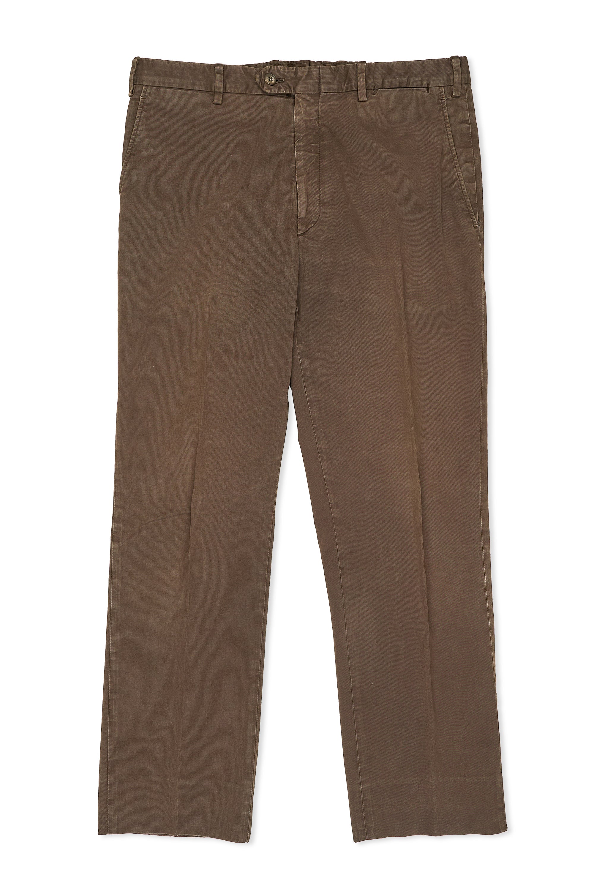 Brioni Brown Cotton Trousers