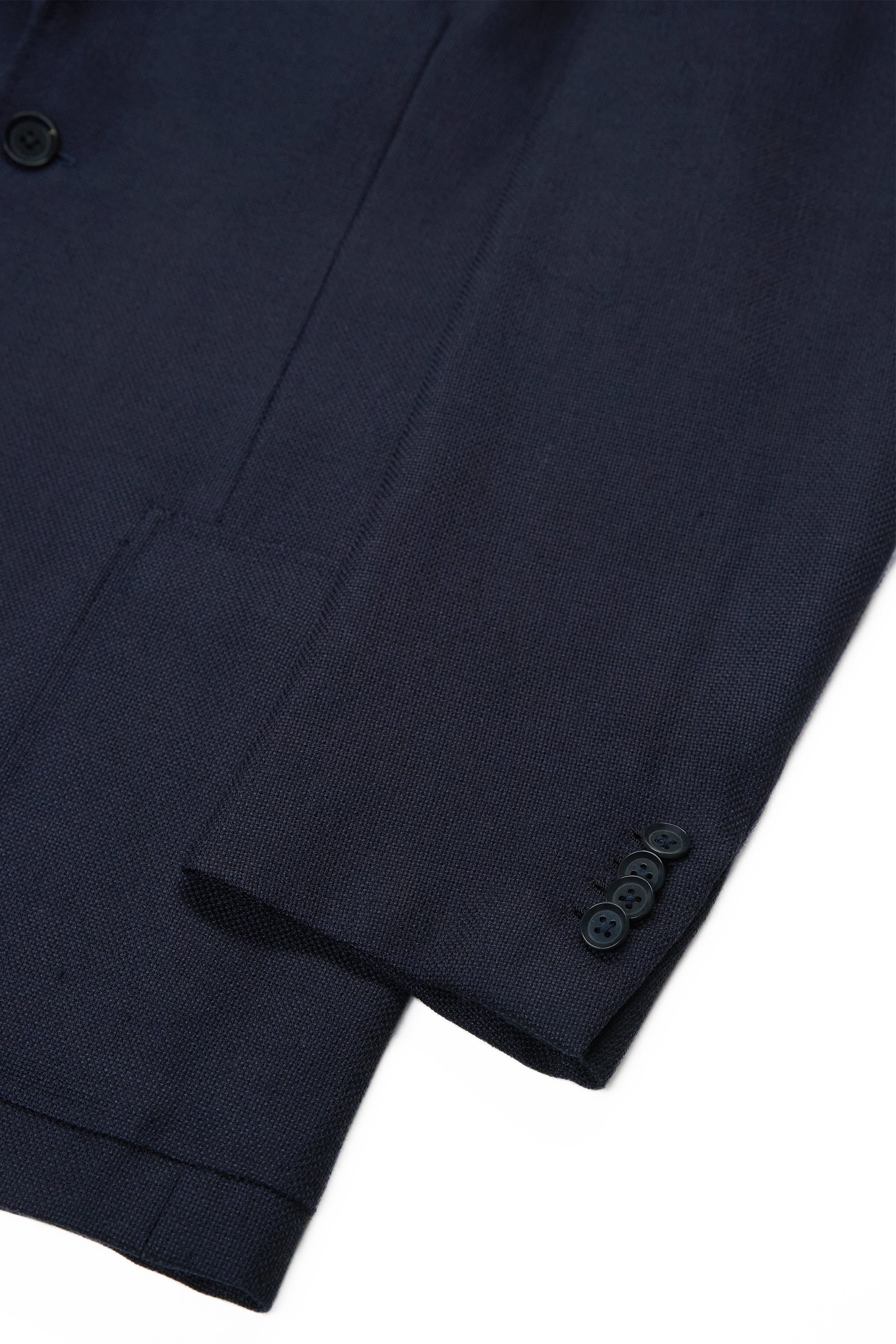 Ring Jacket 184 Navy Hopsack Wool Mohair Sport Coat