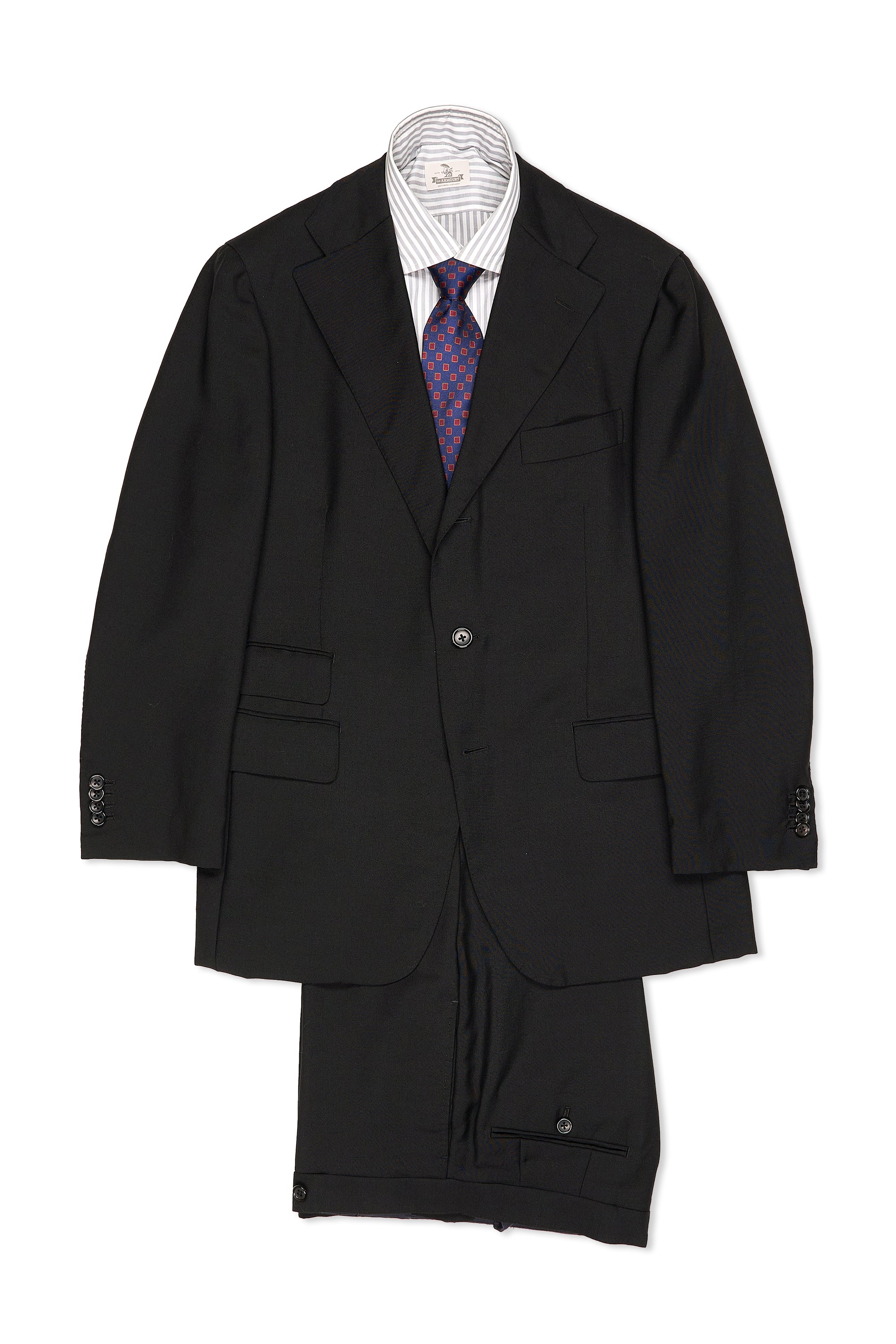 Attire House Black Wool/Mohair Suit