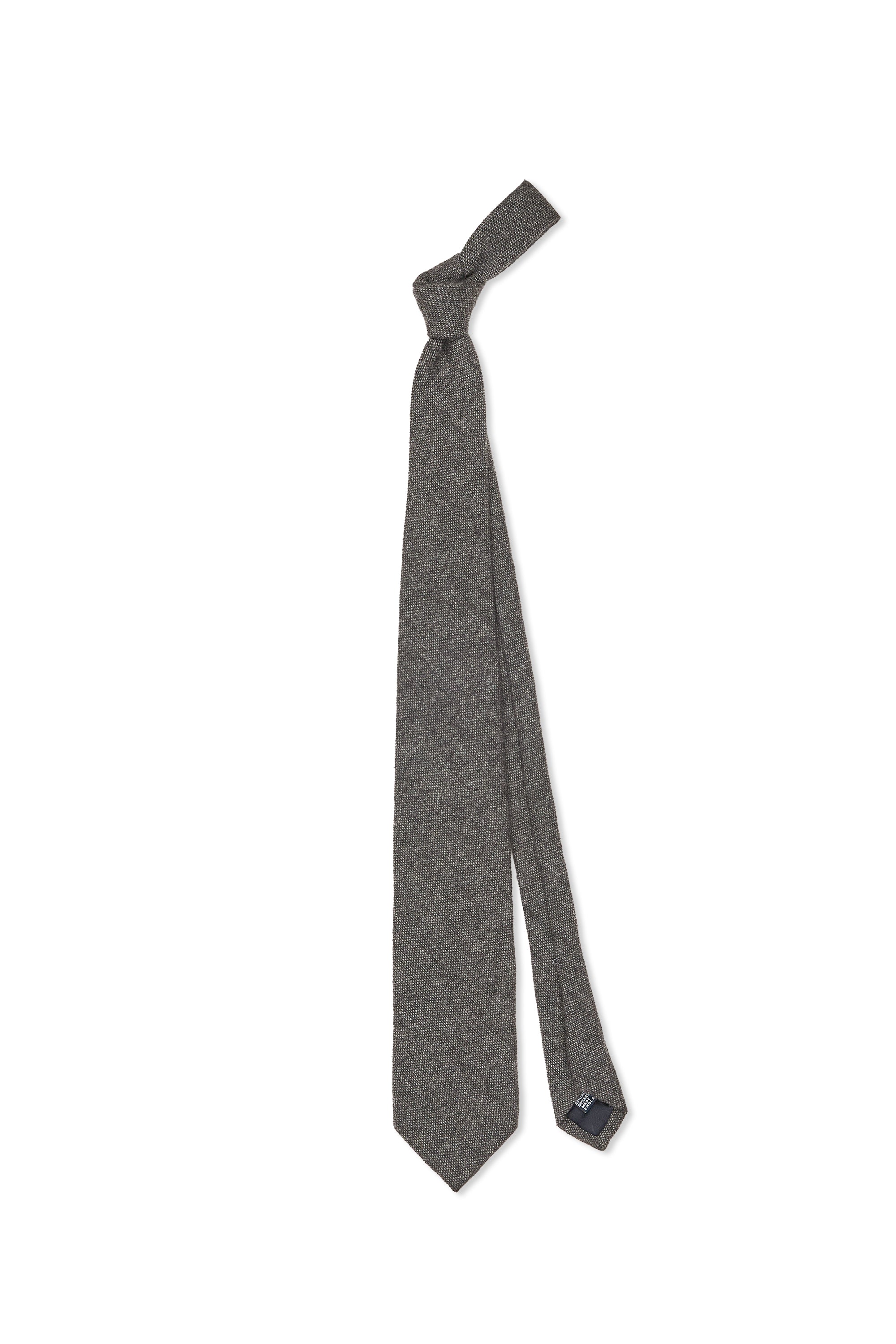 Drake's Grey Cashmere Tie