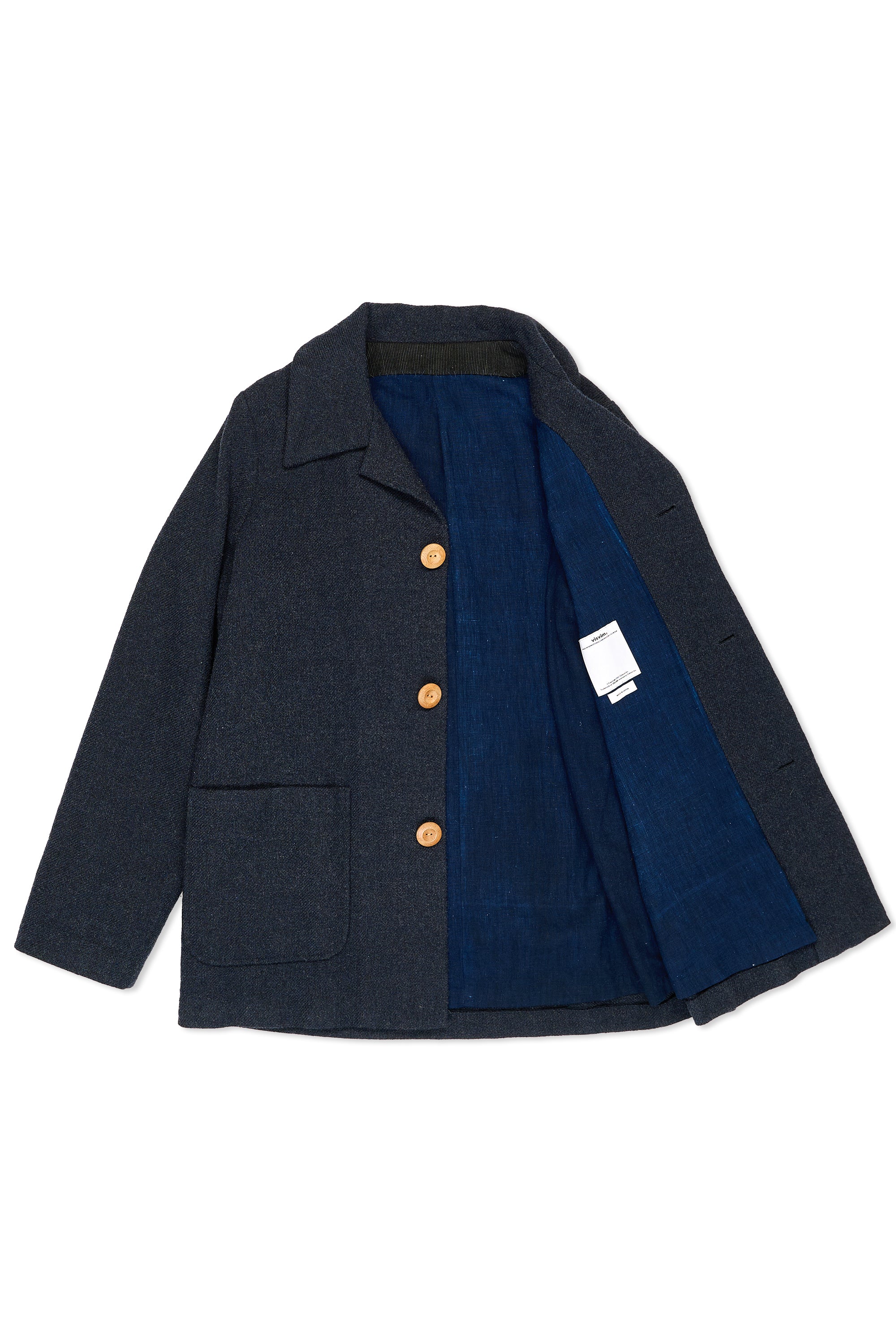 Visvim Dark Blue Wool Linen Jacket