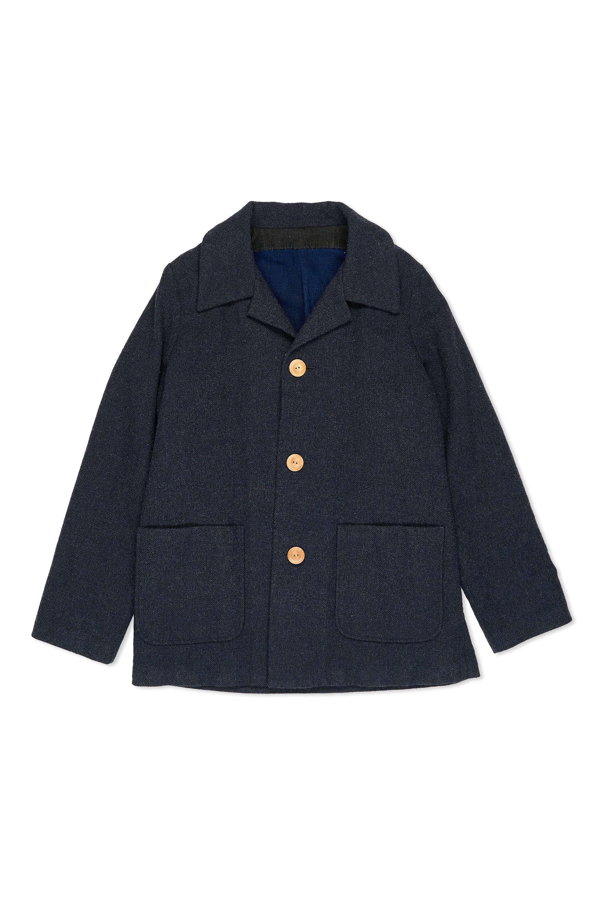 Visvim Dark Blue Wool Linen Jacket