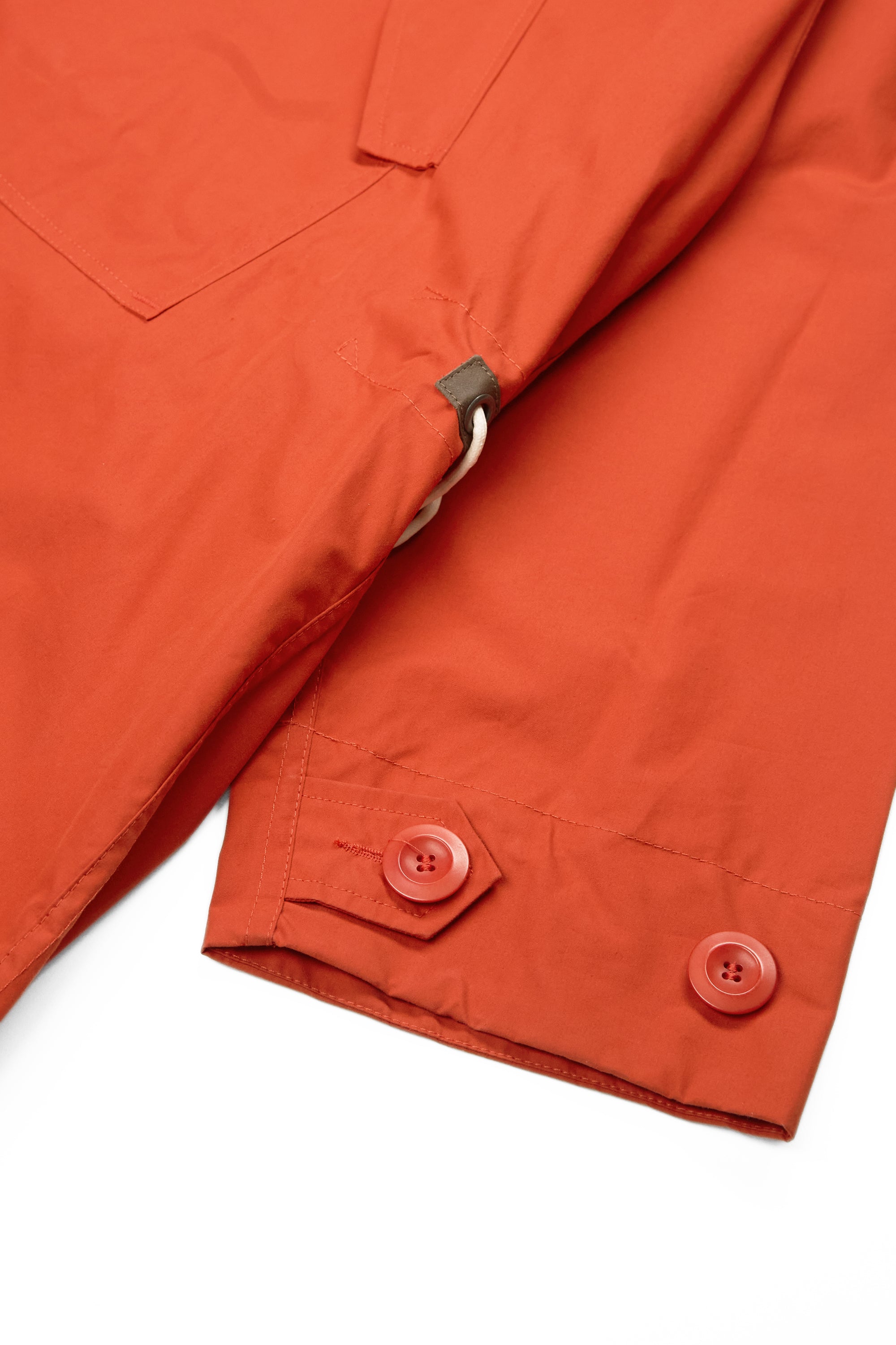 Nigel Cabourn Dark Orange Liam OW-2 Long Cotton Smock L34 Vent Pullover