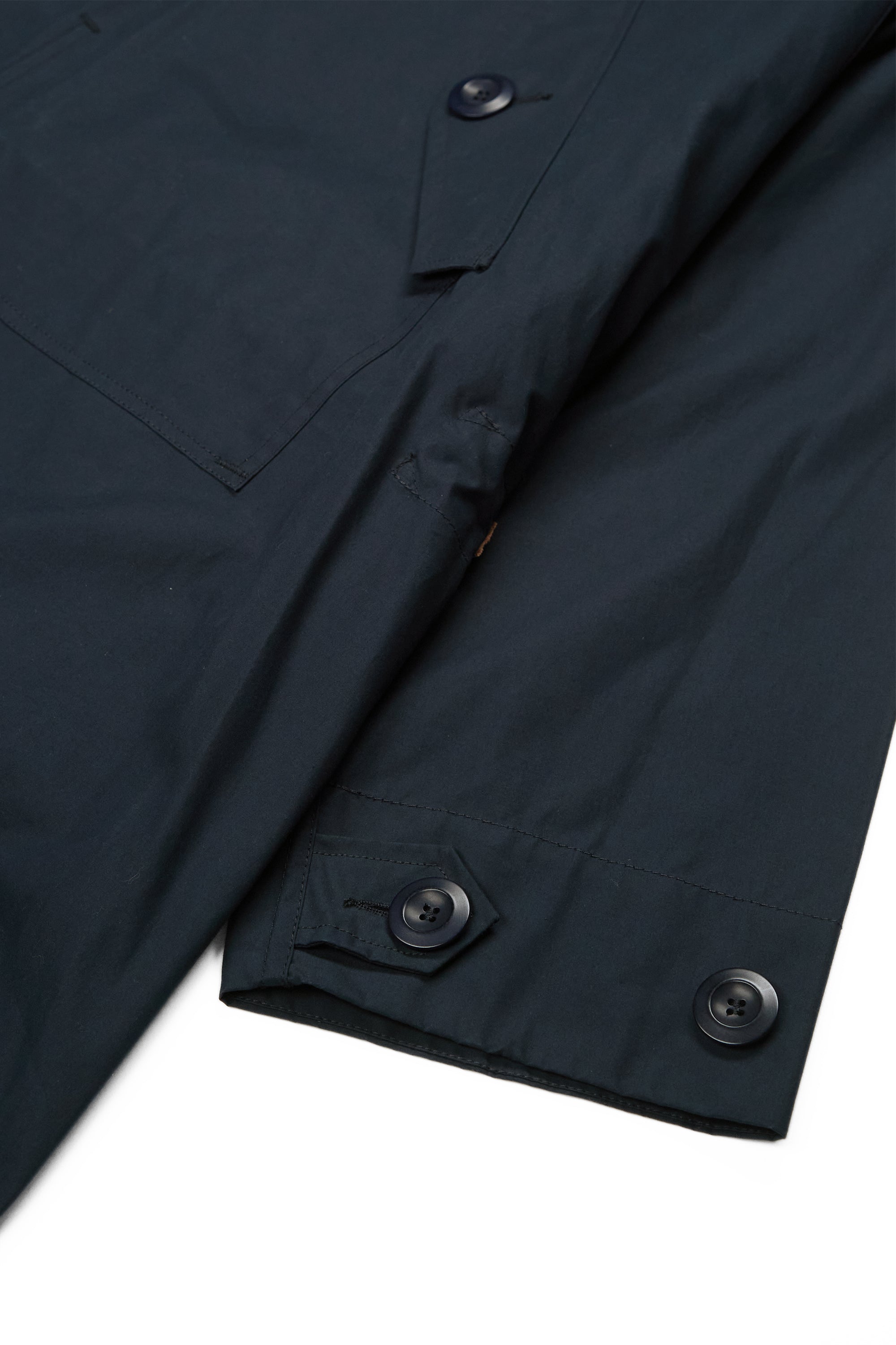 Nigel Cabourn Navy Liam OW-2 Long Cotton Smock L34 Vent Pullover