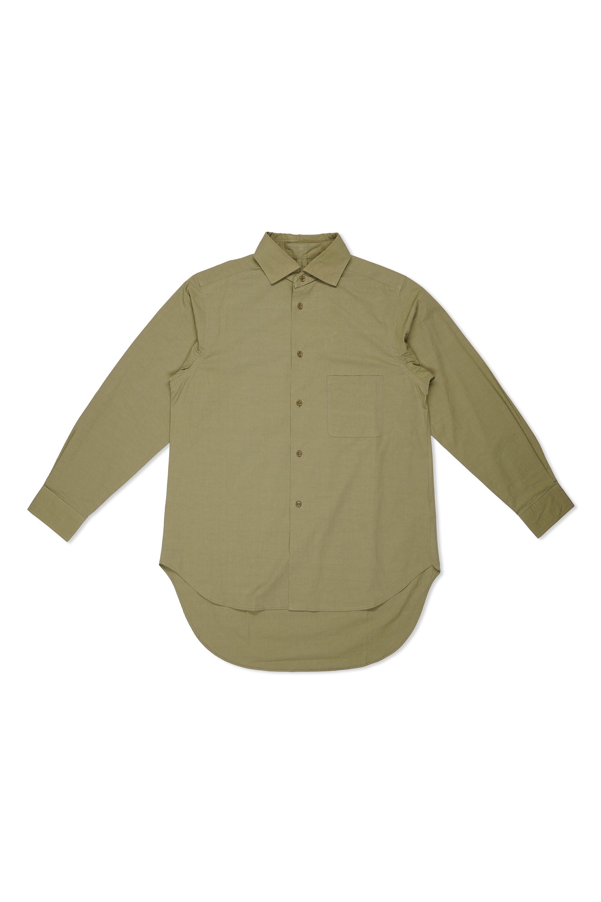 Nigel Cabourn CC22 Green Detachable Collar Shirt