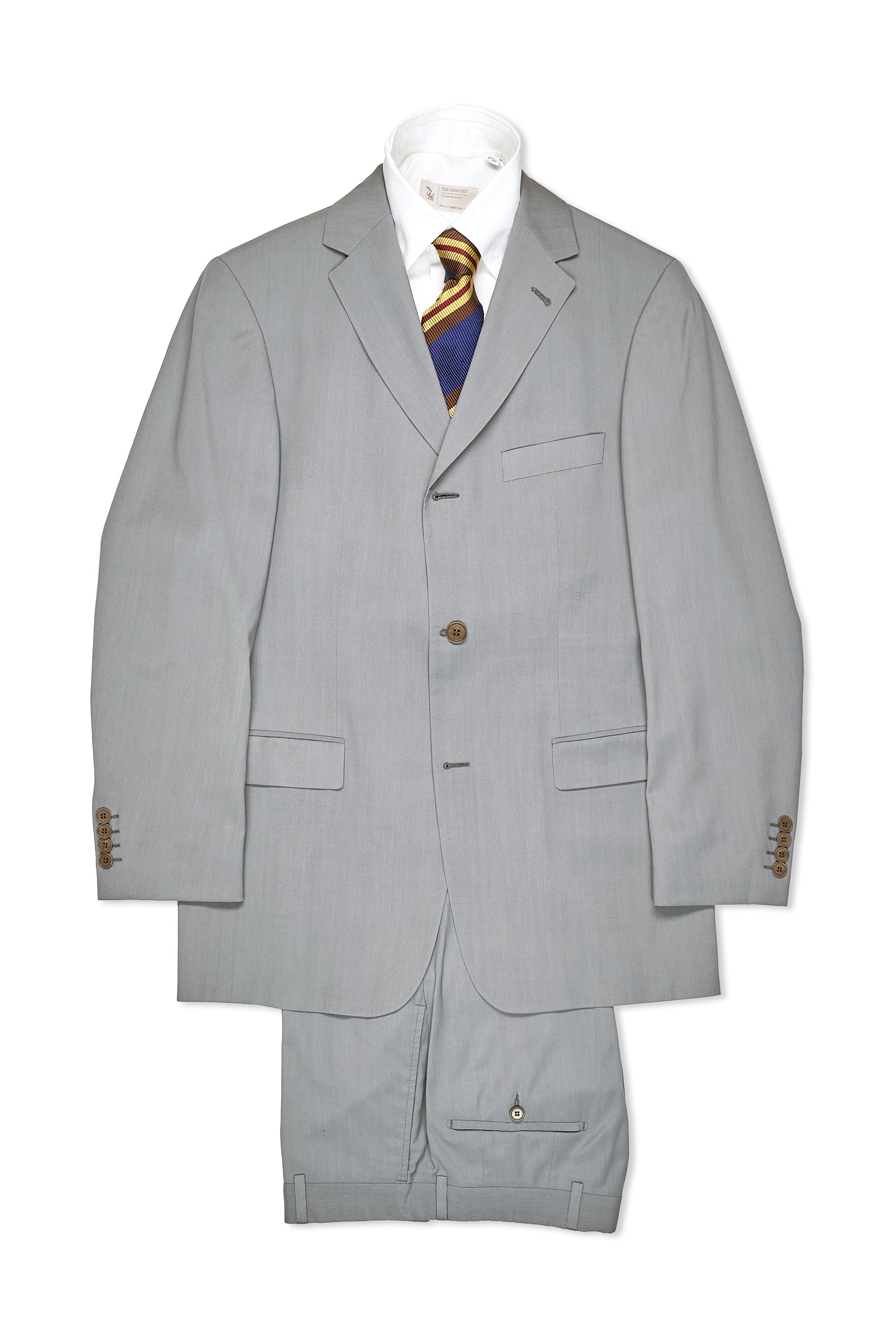 Hugo Boss Light Grey Wool/Silk Suit