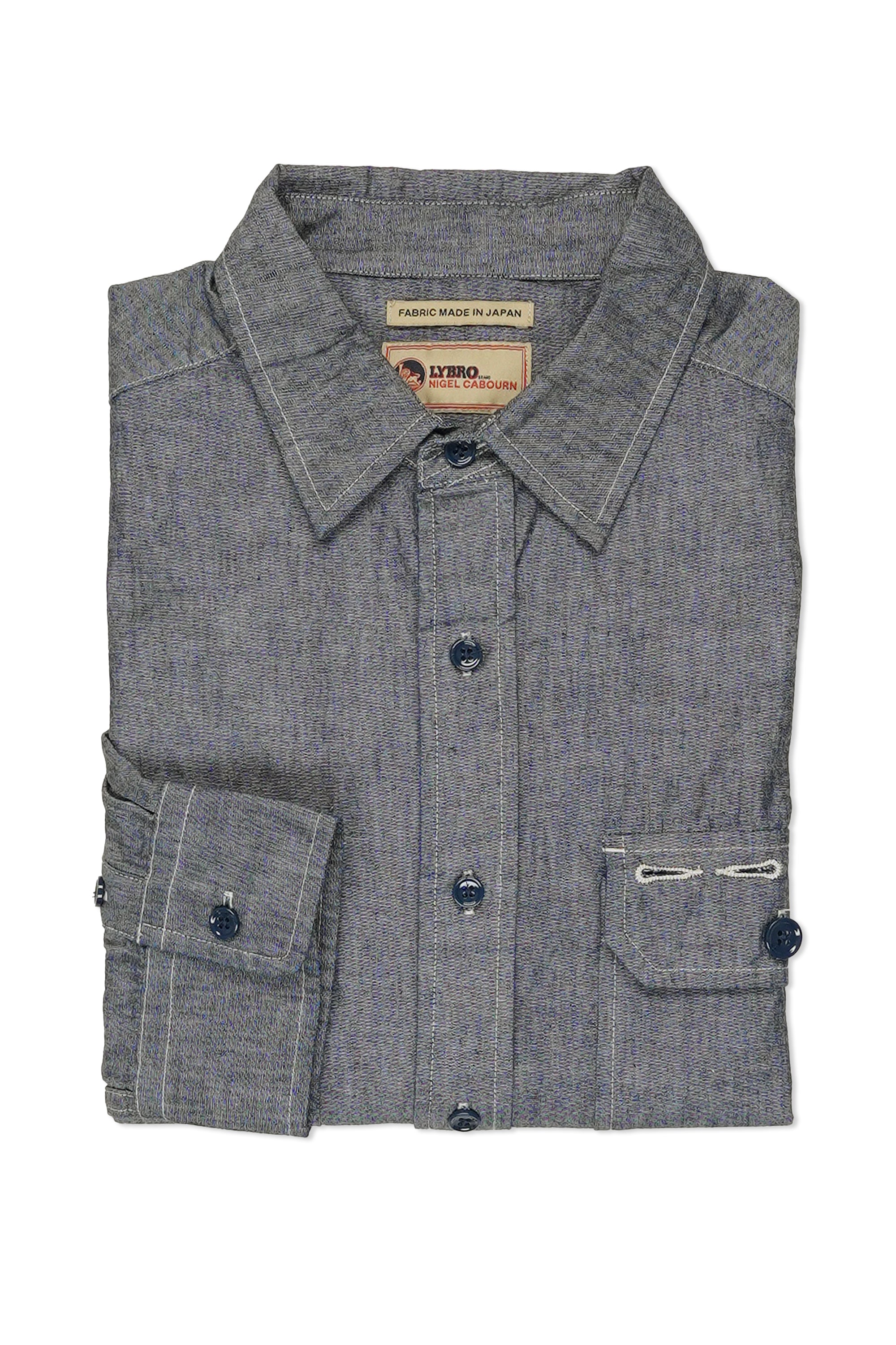 Nigel Cabourn S-53 Indigo Cotton Field Shirt