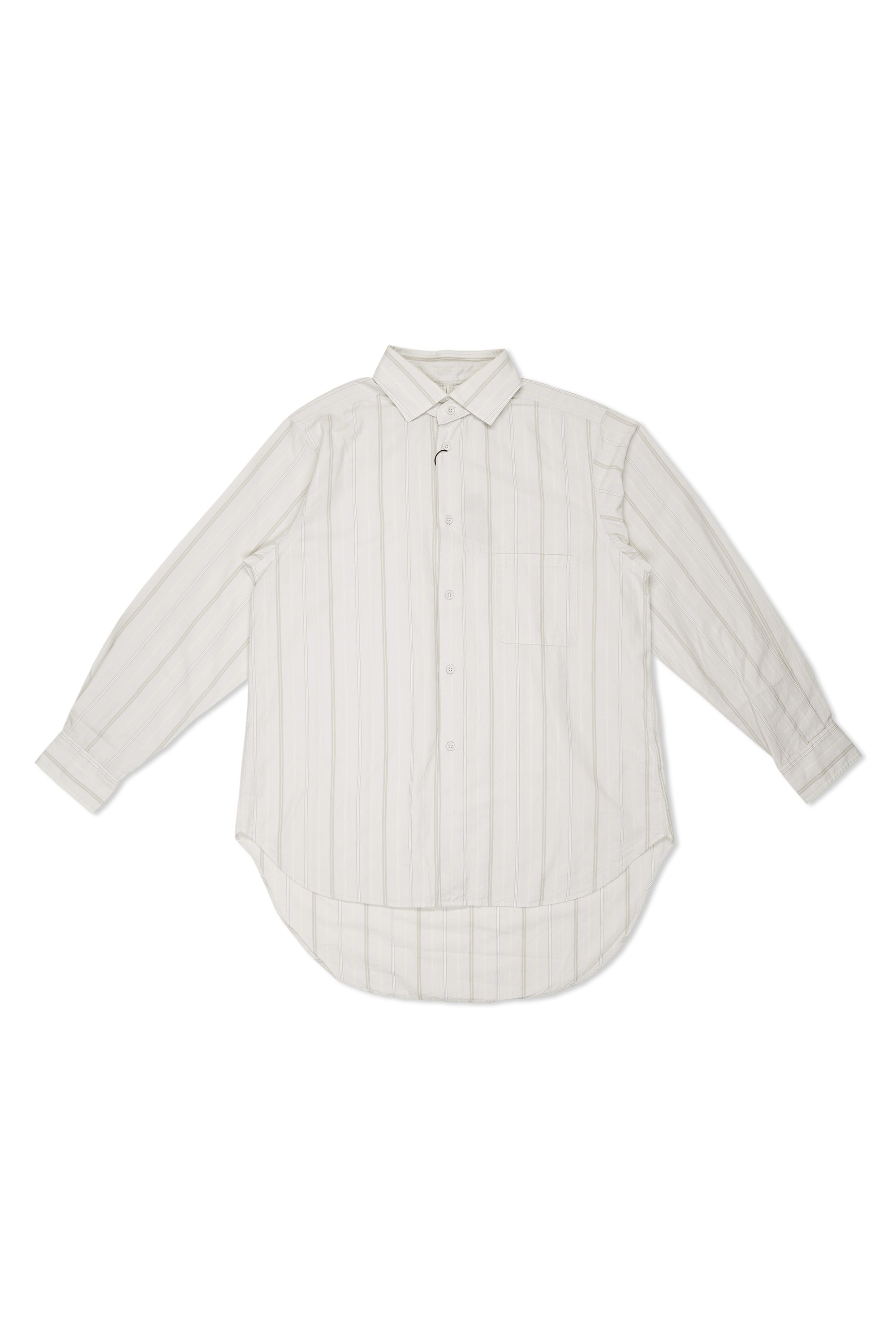 Nigel Cabourn CC22 Grey Stripe Detachable Collar Shirt