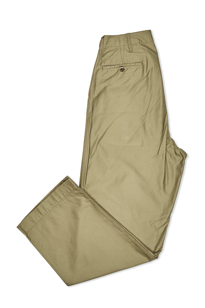 Nigel Cabourn Green New Basic Moleskin Chinos – Drop 93