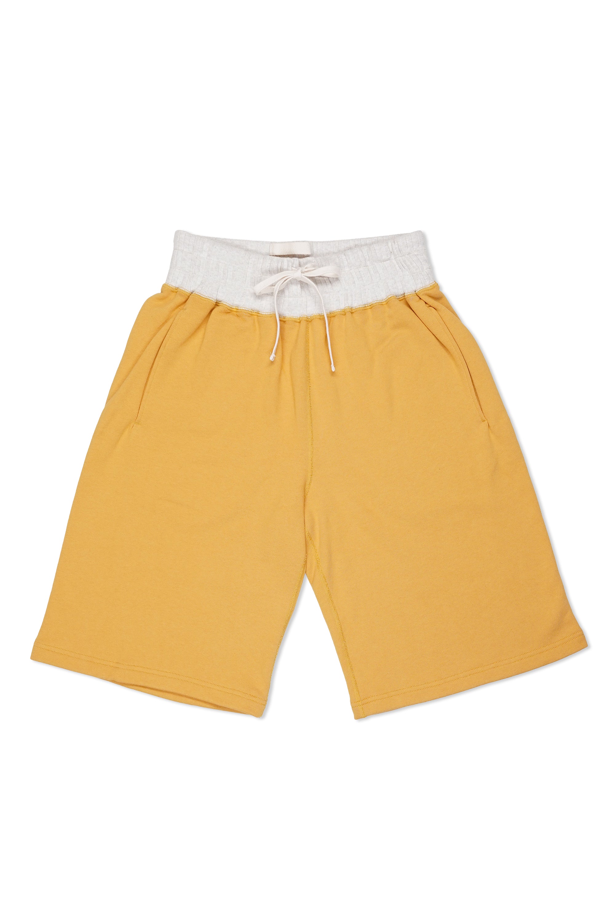 Nigel Cabourn Yellow French Terry Sweat Shorts