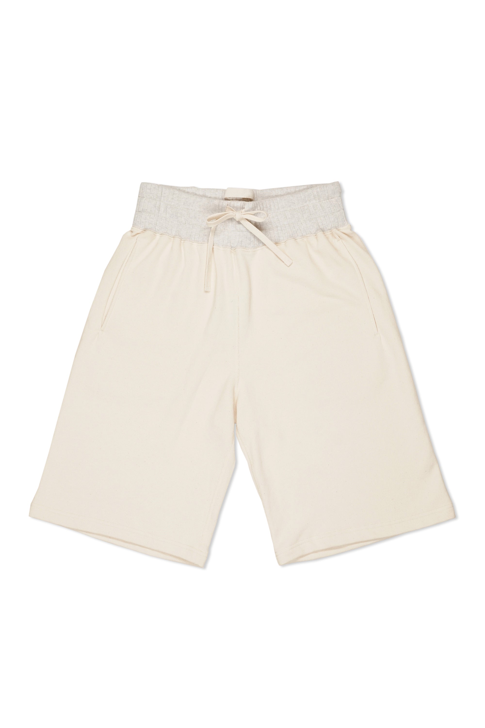 Nigel Cabourn Ivory French Terry Sweat Shorts