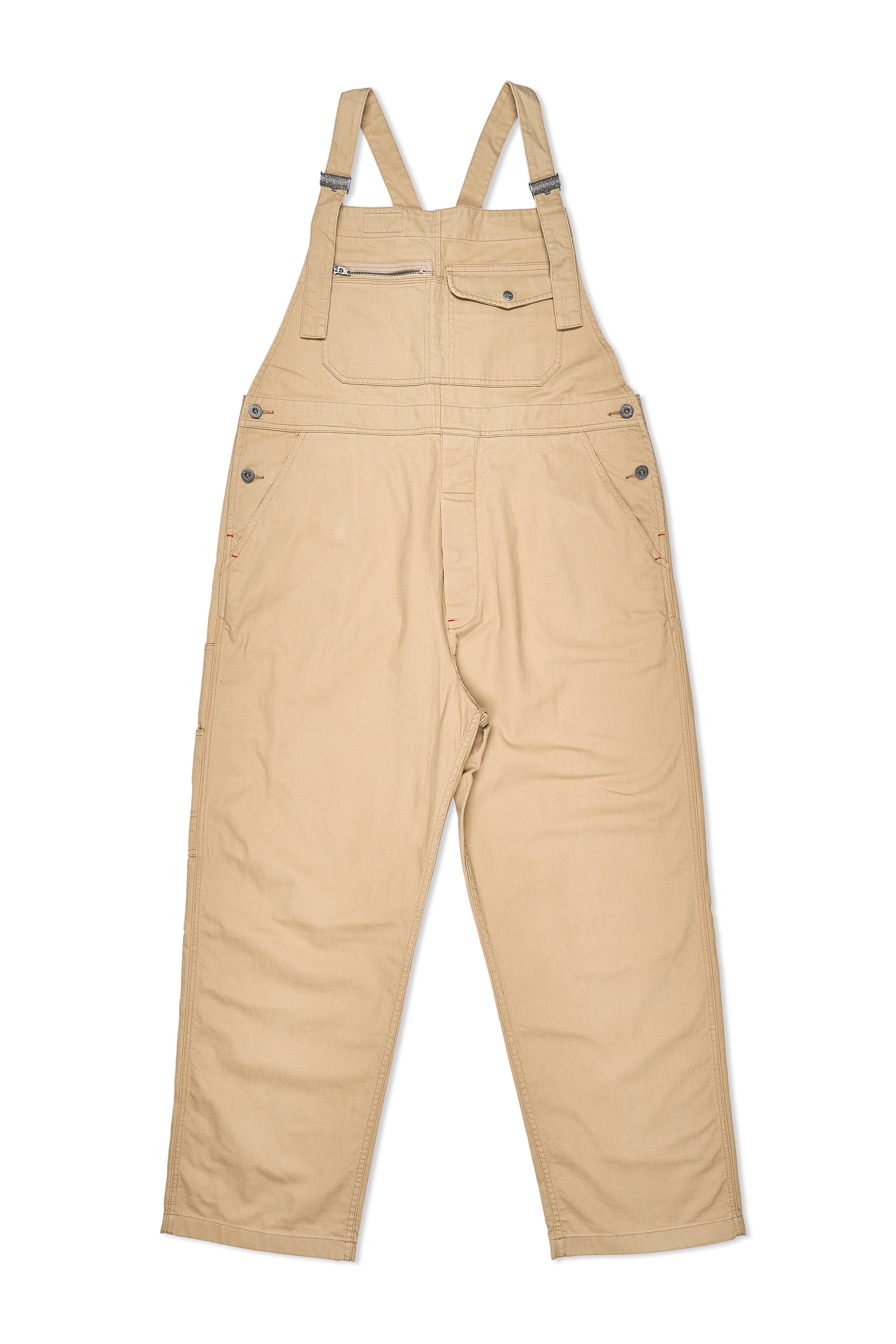 Nigel Cabourn P-51 Beige Cotton Twill Dungaree