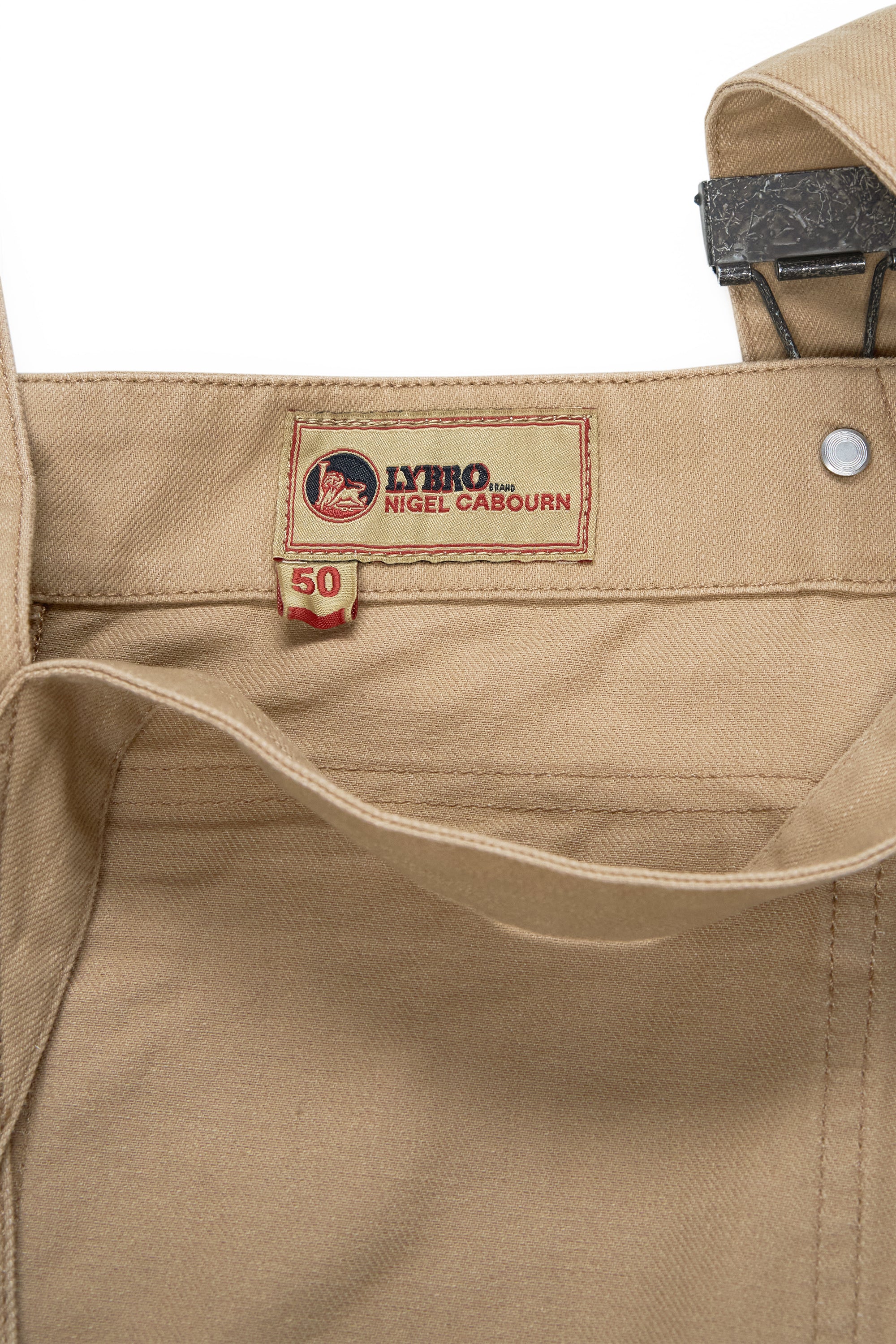 Nigel Cabourn P-51 Beige Cotton Twill Dungaree