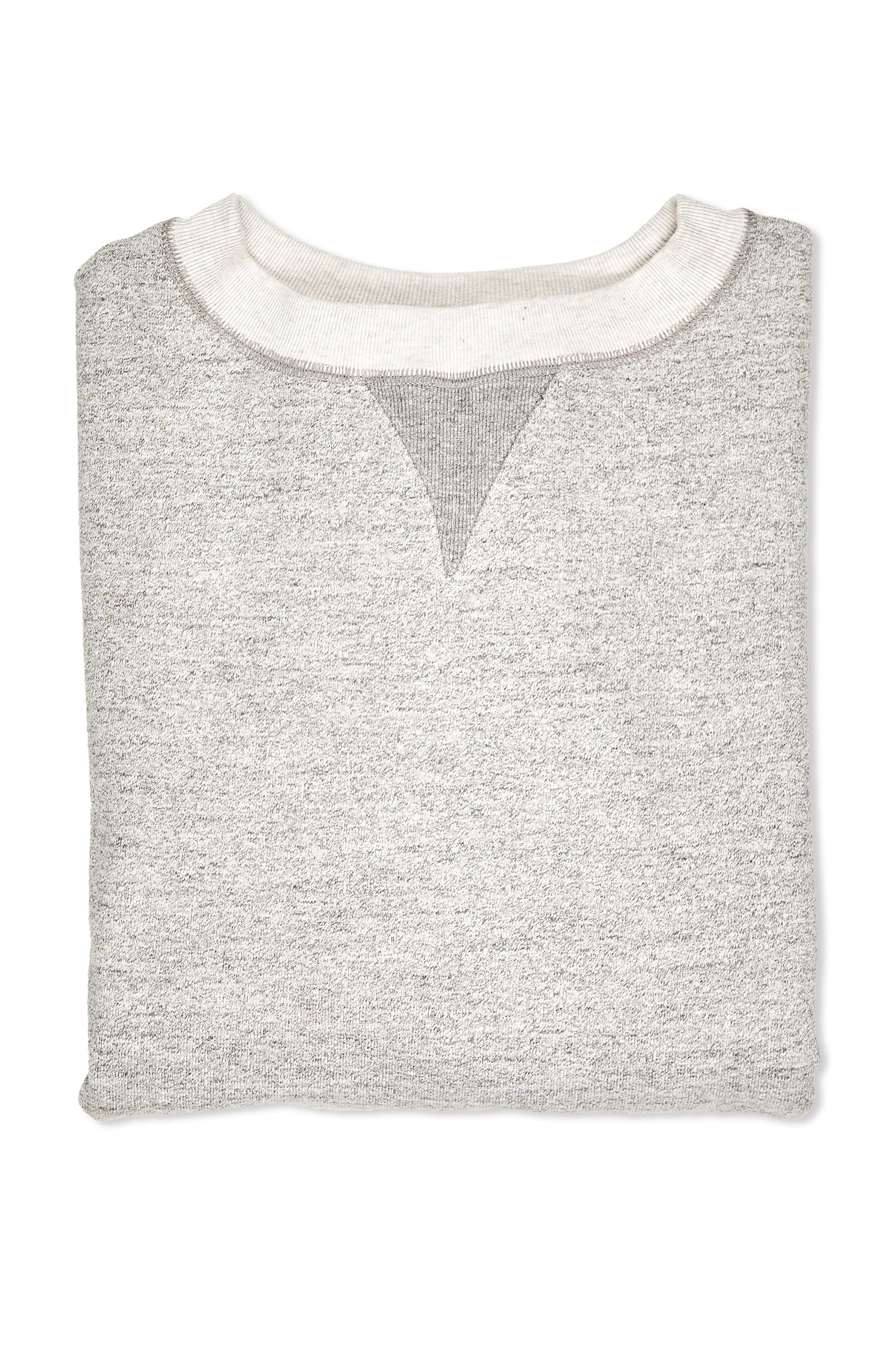 Nigel Cabourn Grey 50s 20.5oz Cotton Crew Neck Sweatshirt