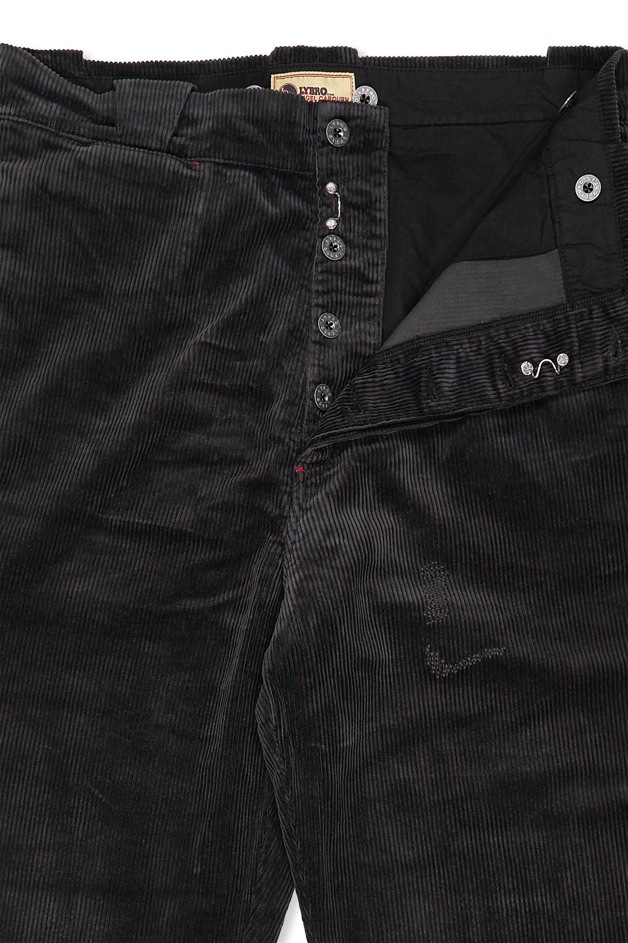 Nigel Cabourn P-52 Black Corduroy New Work Pant