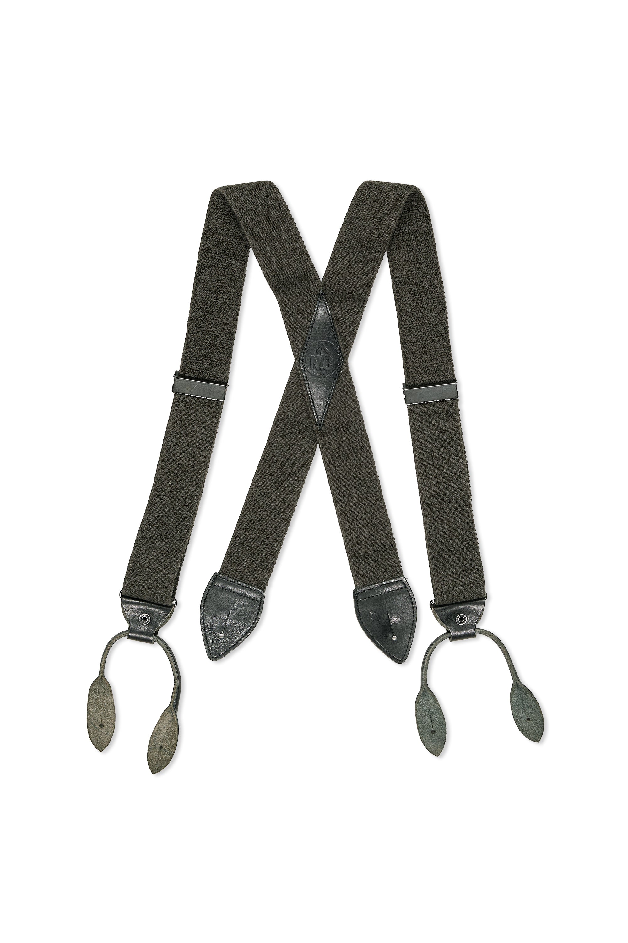 Nigel Cabourn Charcoal Cotton Army Suspender