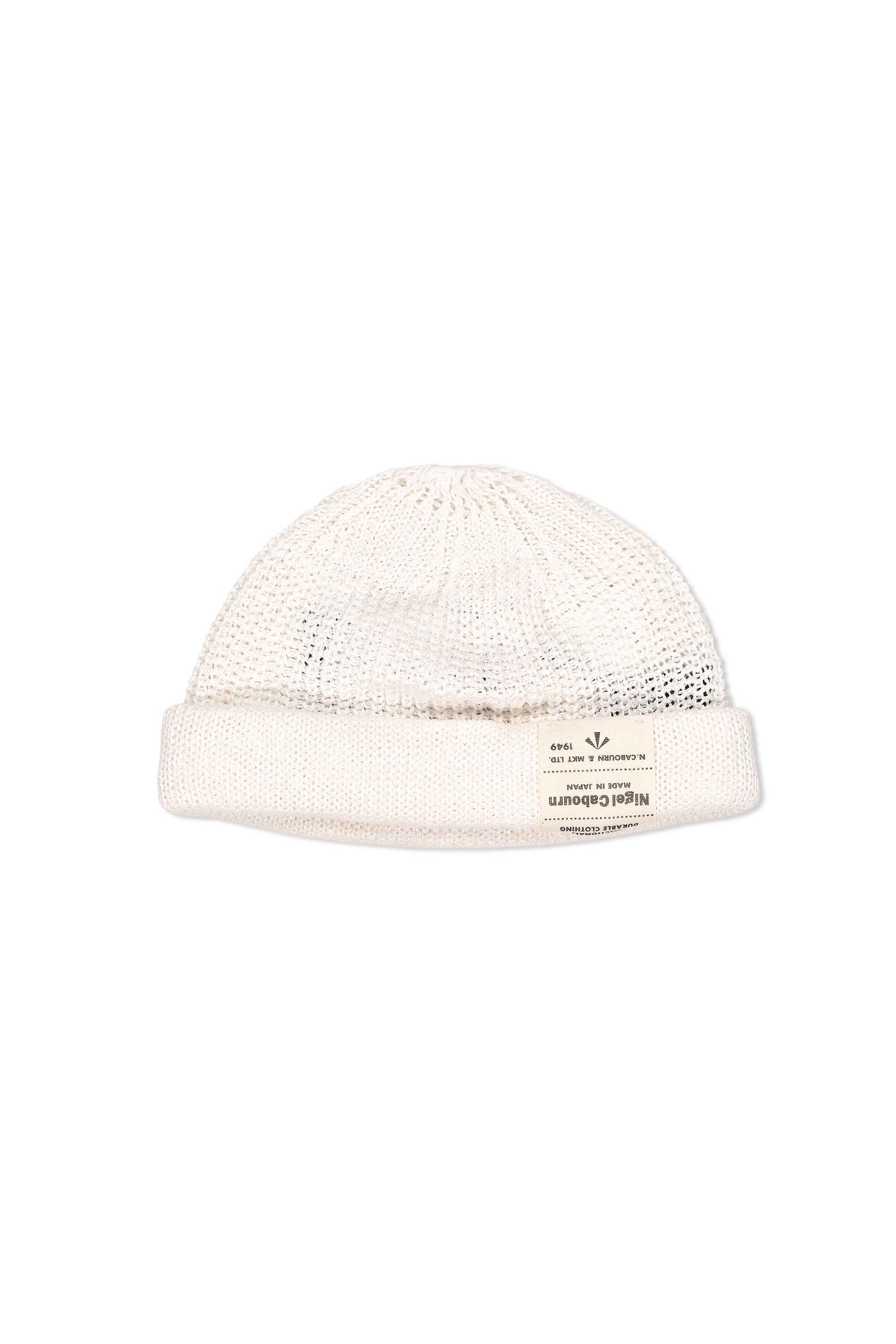 Nigel Cabourn Off White Hemp Beanie