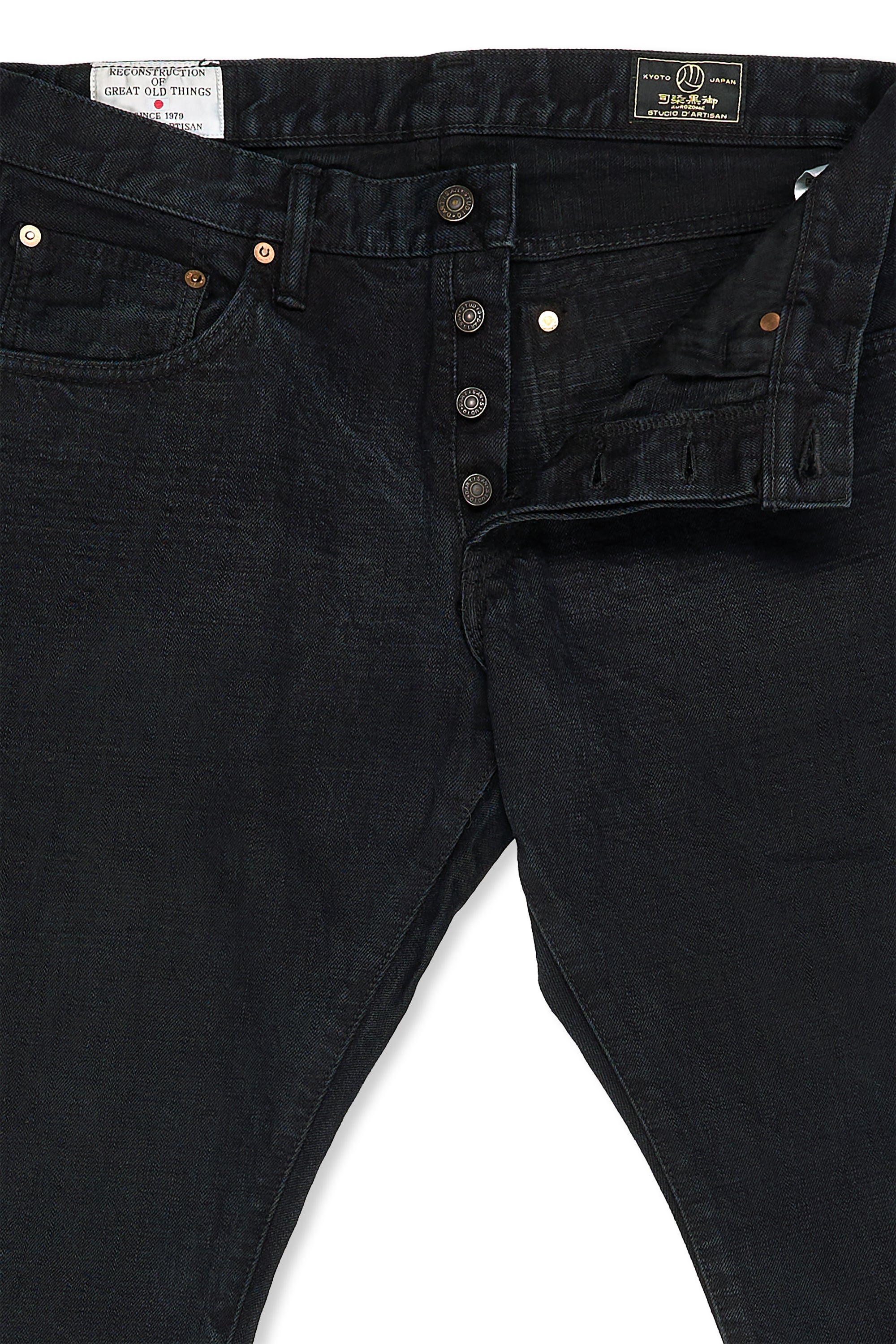 Studio D'Artisan Black/Indigo D1864 Denim Jeans