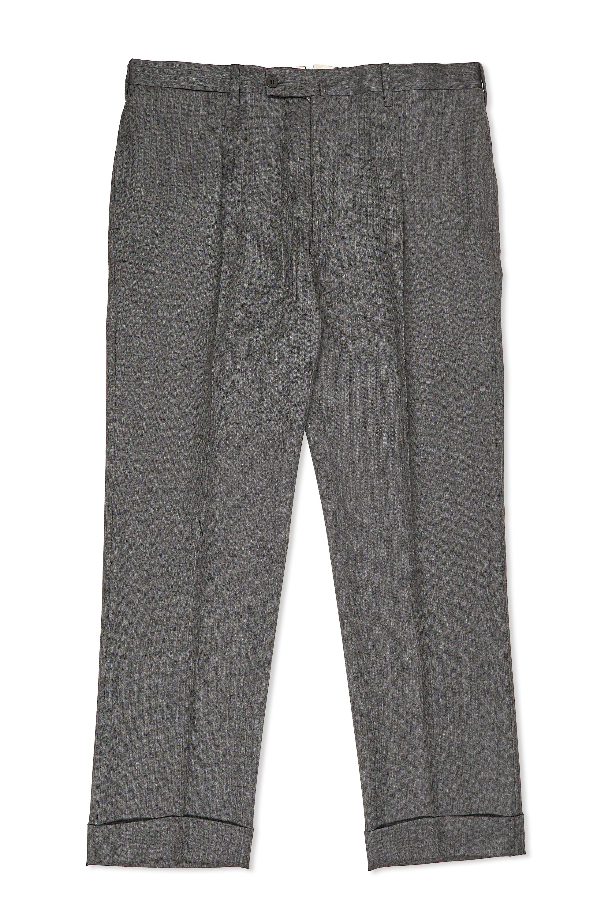 Orazio Luciano Grey Herringbone Wool Suit