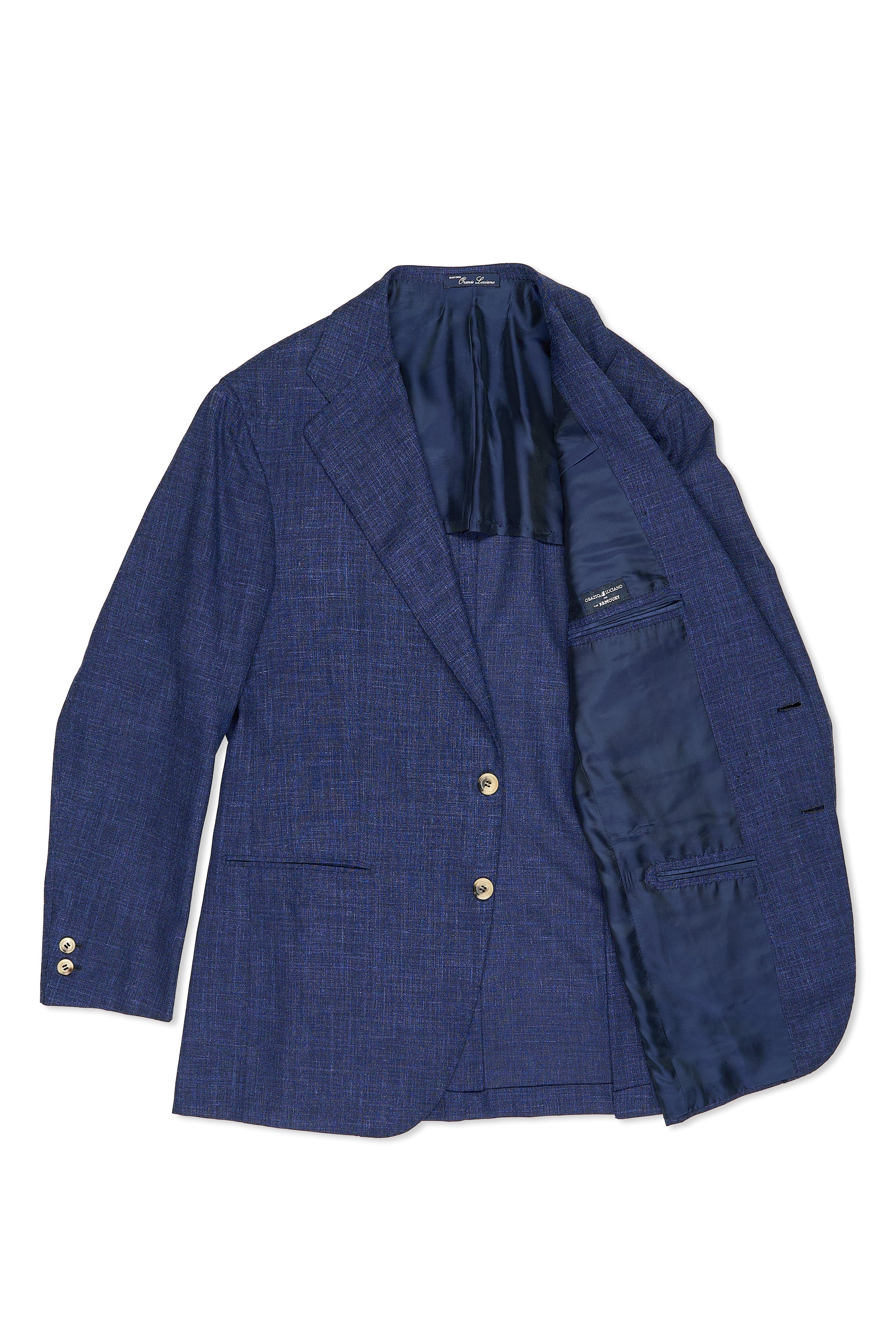 Orazio Luciano Blue Wool Sport Coat