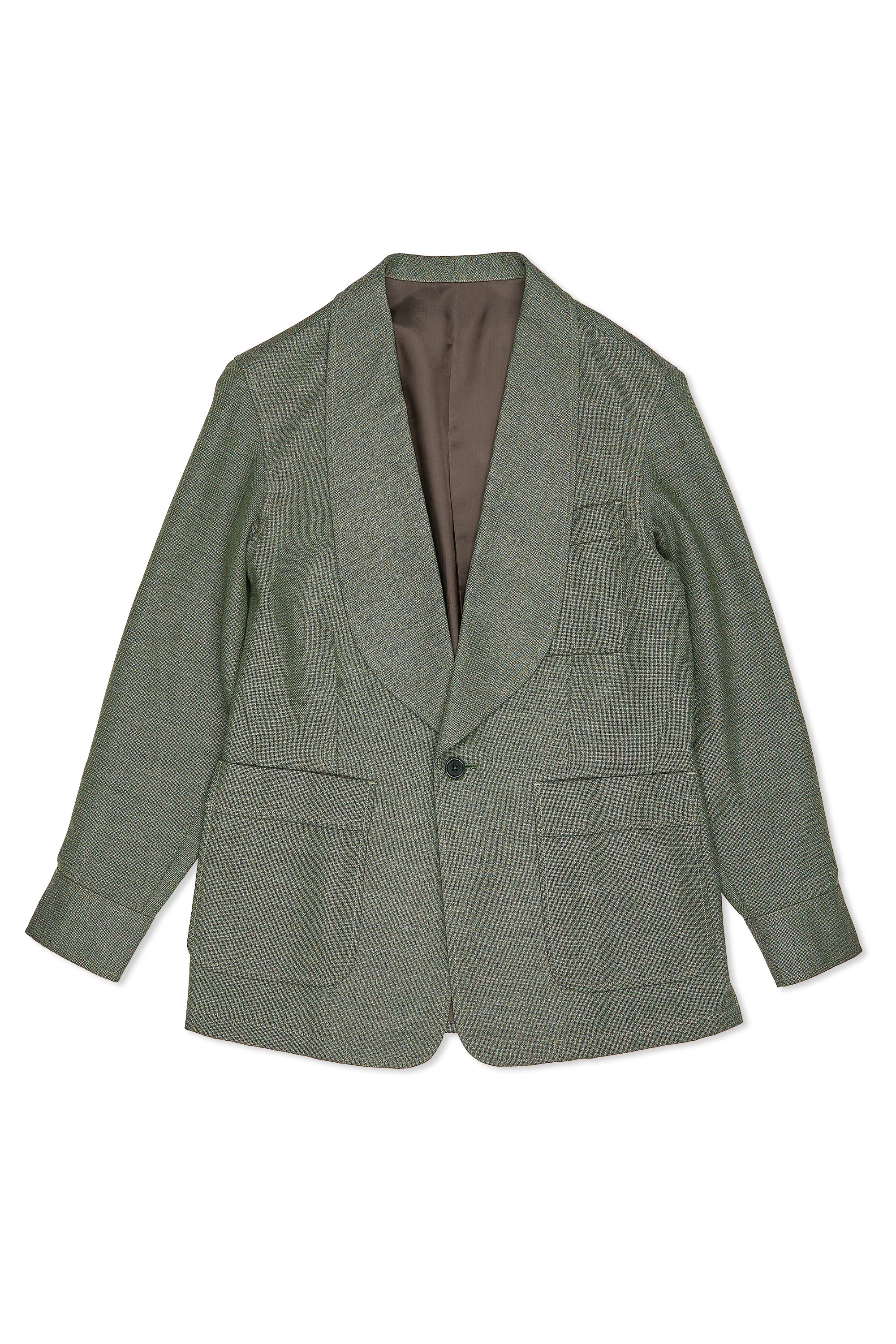 The Armoury Green Wool Loungeman Jacket