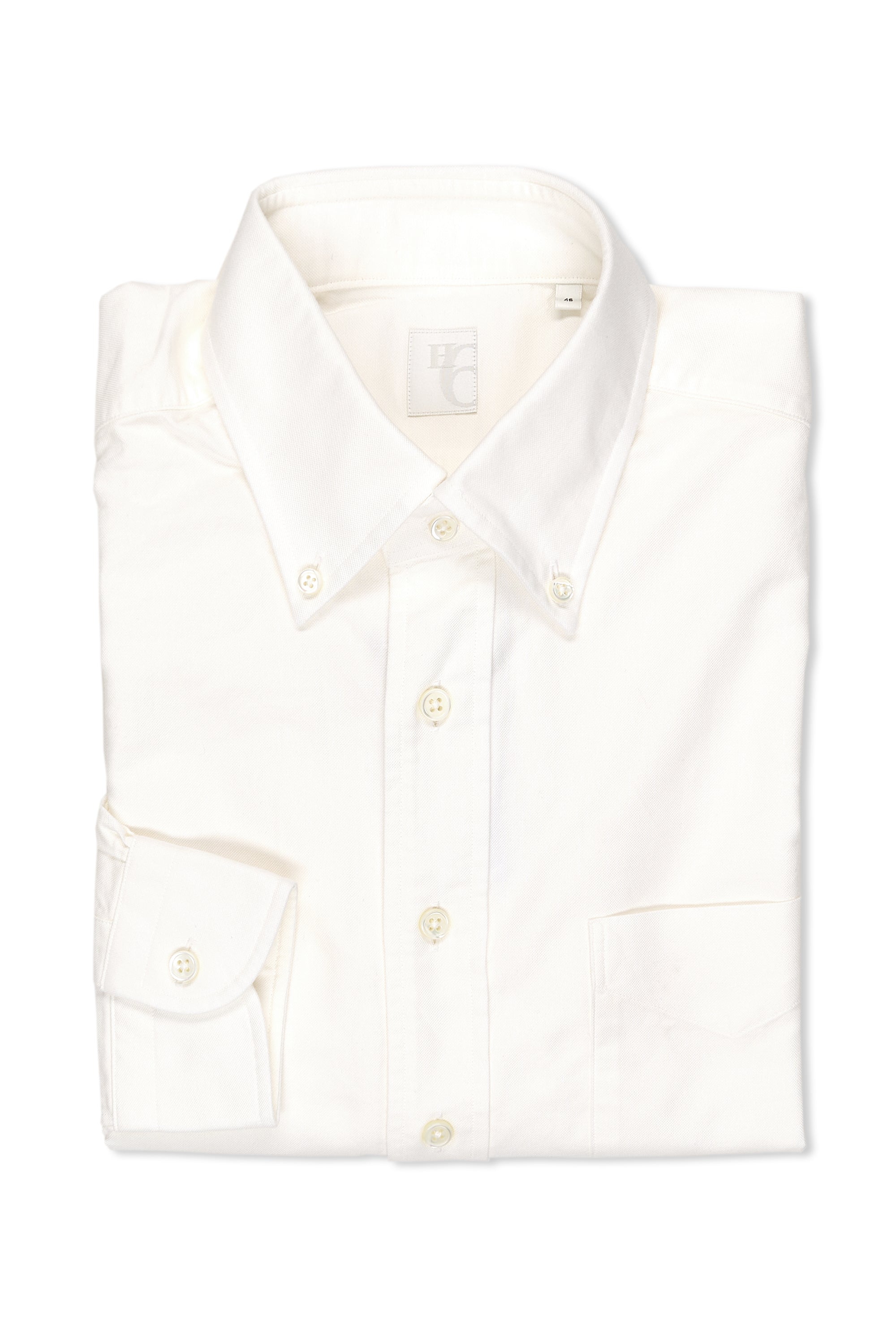 Hitoyoshi White Button Down Cotton Shirt