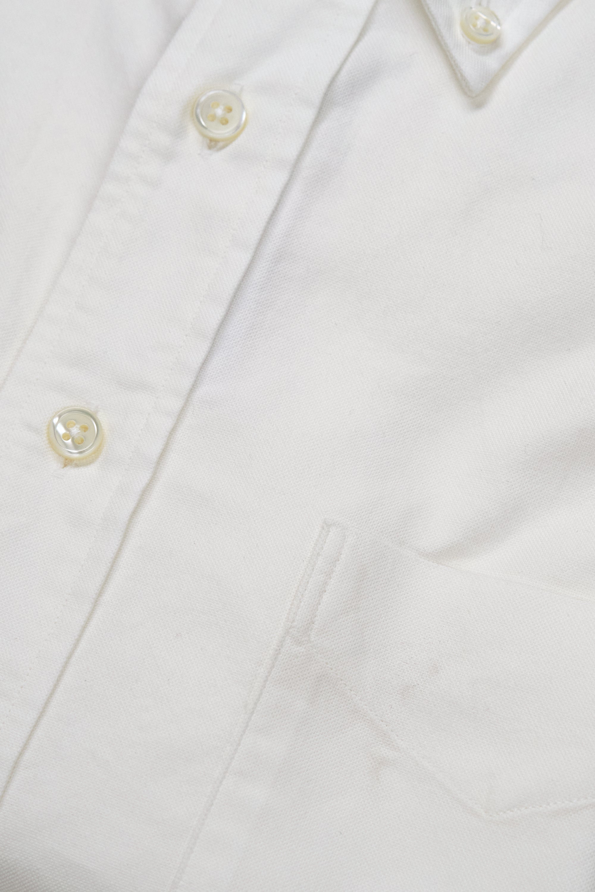 Hitoyoshi White Button Down Cotton Shirt