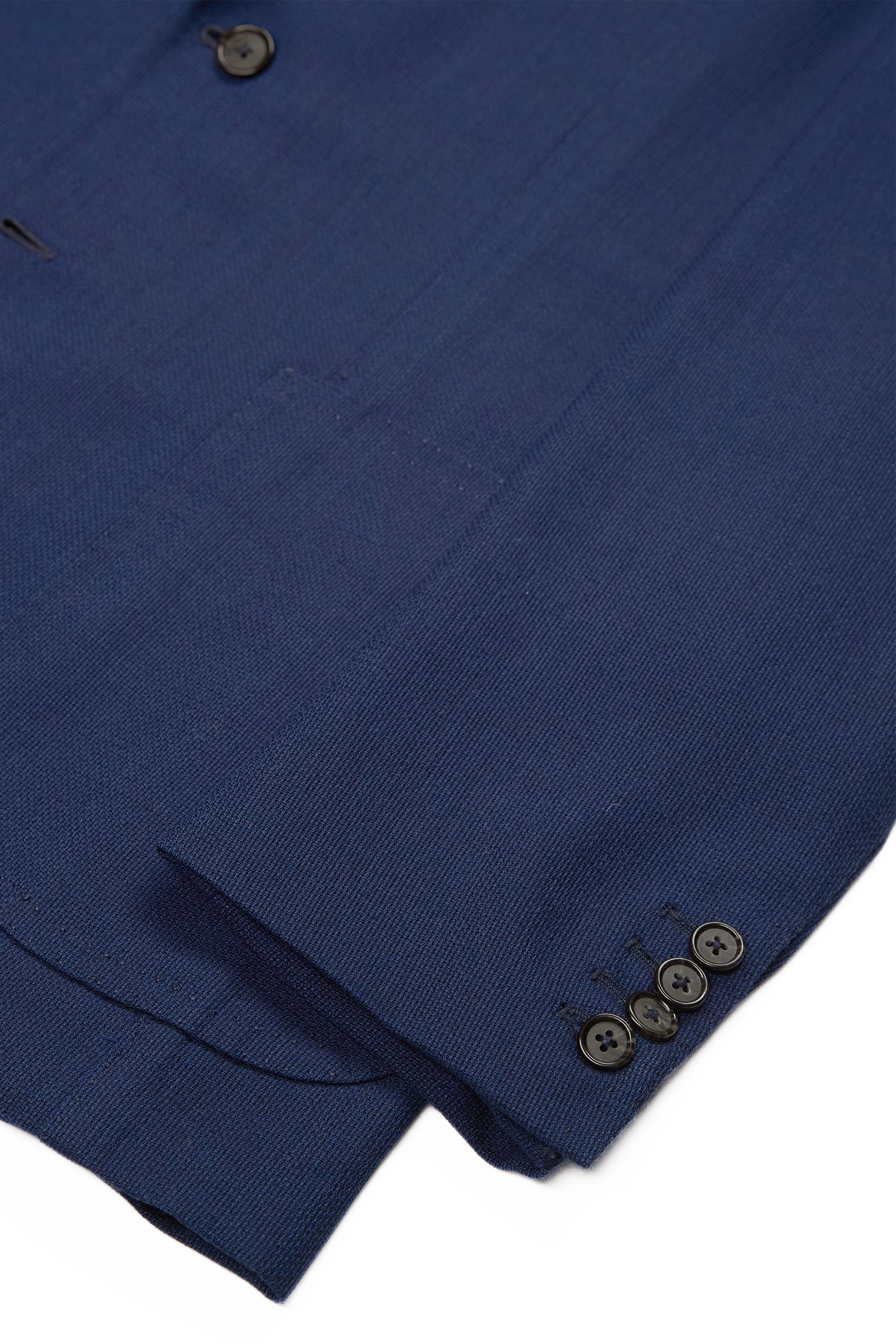 Orazio Luciano Blue Wool Hopsack Sport Coat