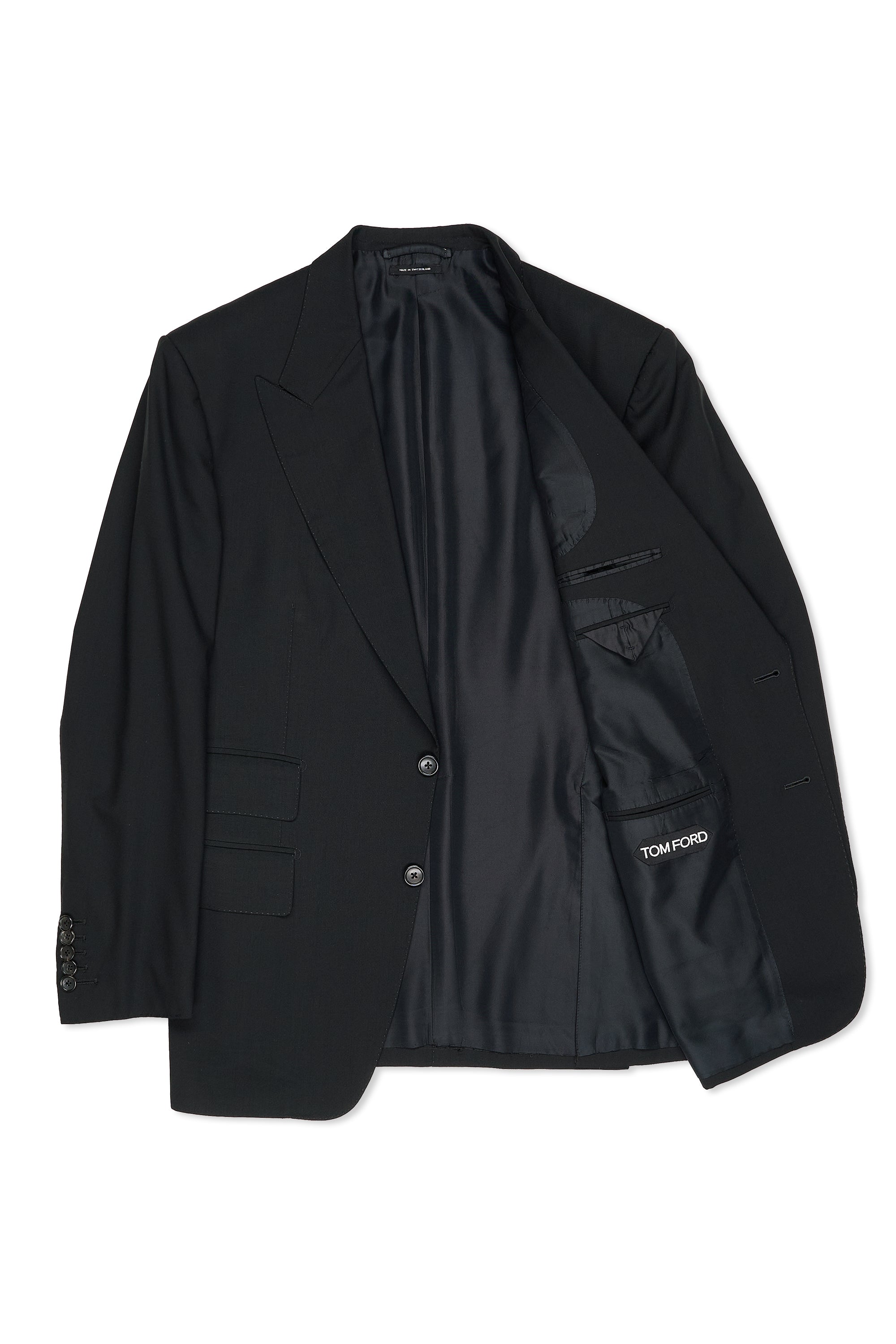 Tom Ford Black Wool Suit