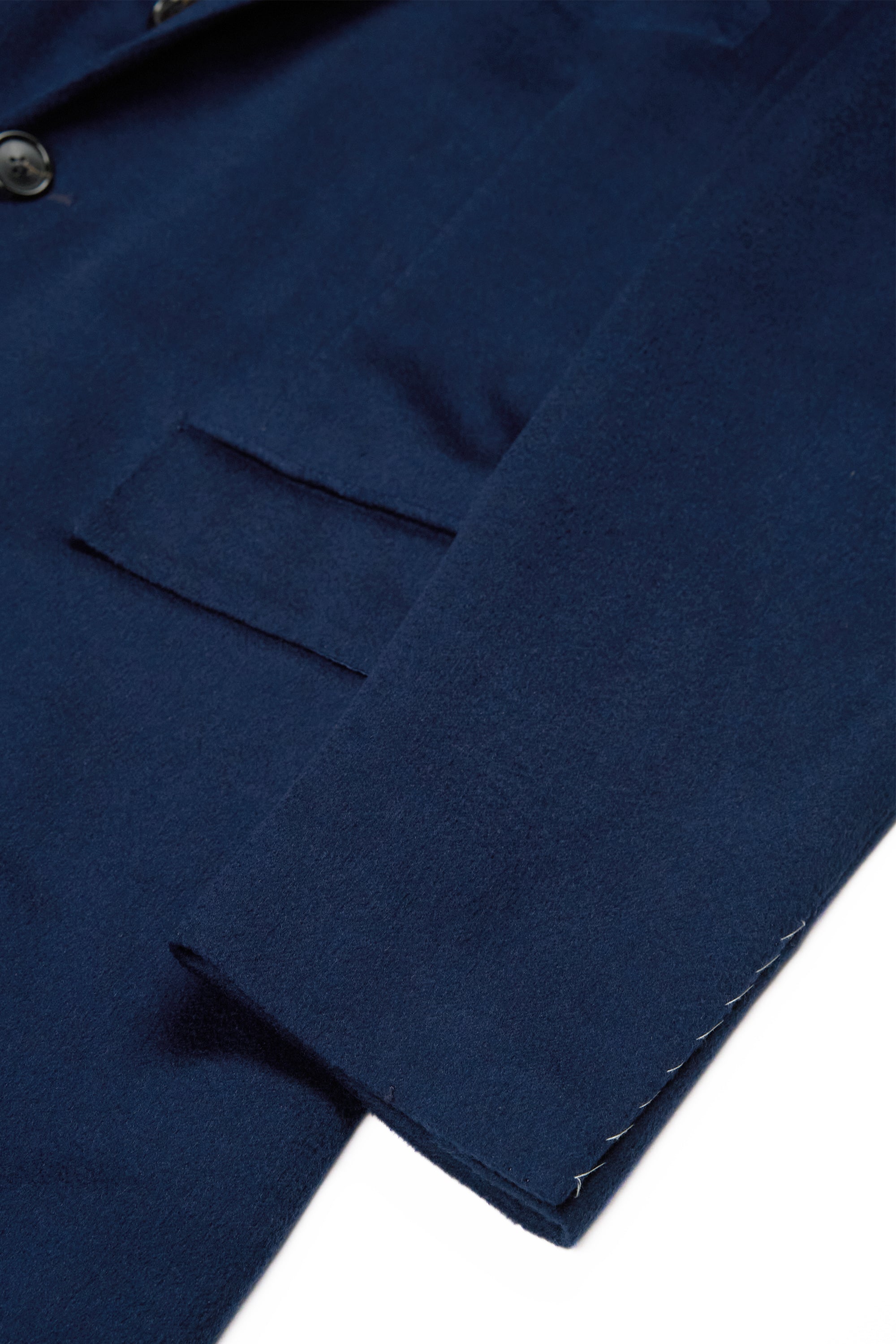 Orazio Luciano Navy Cashmere Overcoat